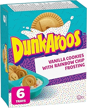 Betty Crocker Dunkaroos Vanilla Cookies with Rainbow Chip Frosting