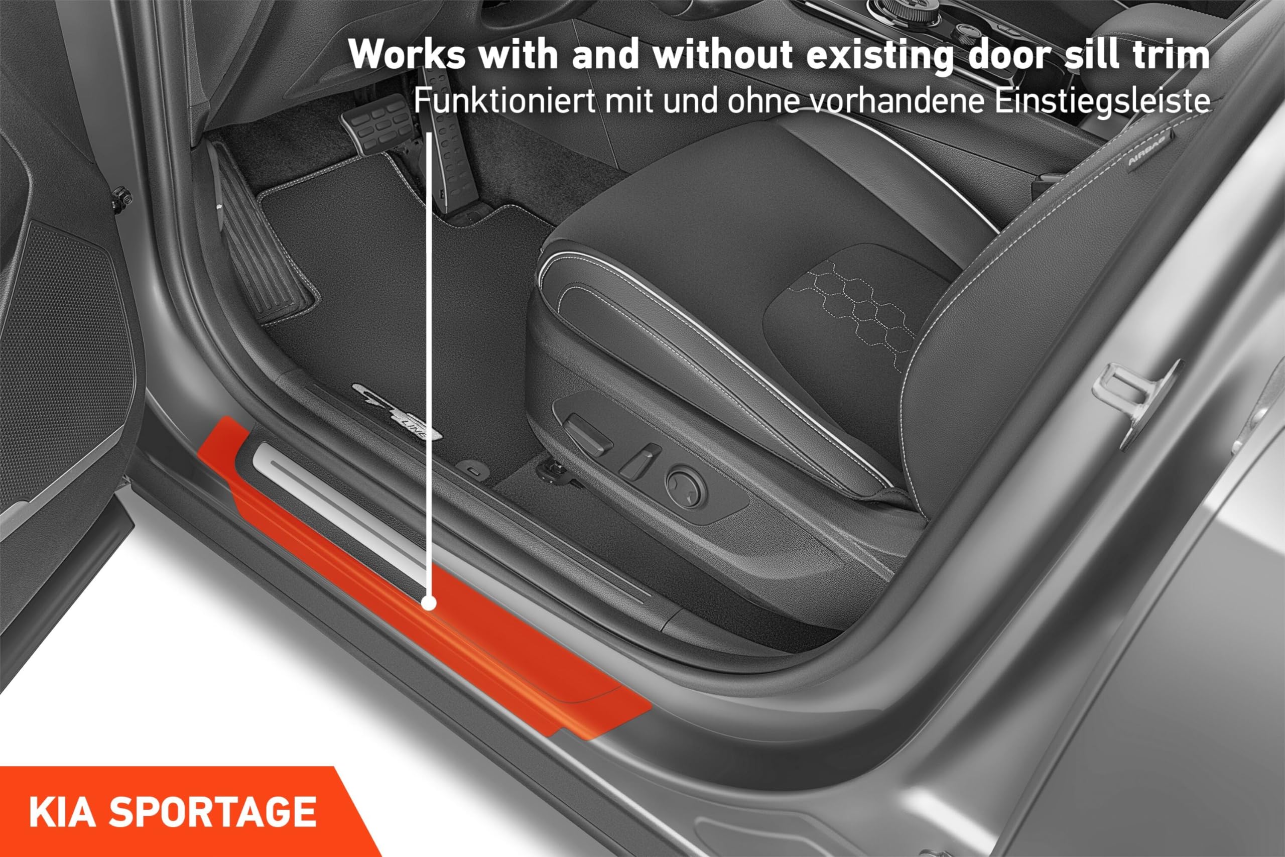 Protection Seuil De Pare-chocs Pour Kia Sportage NQ5 2021-2025 En Acie