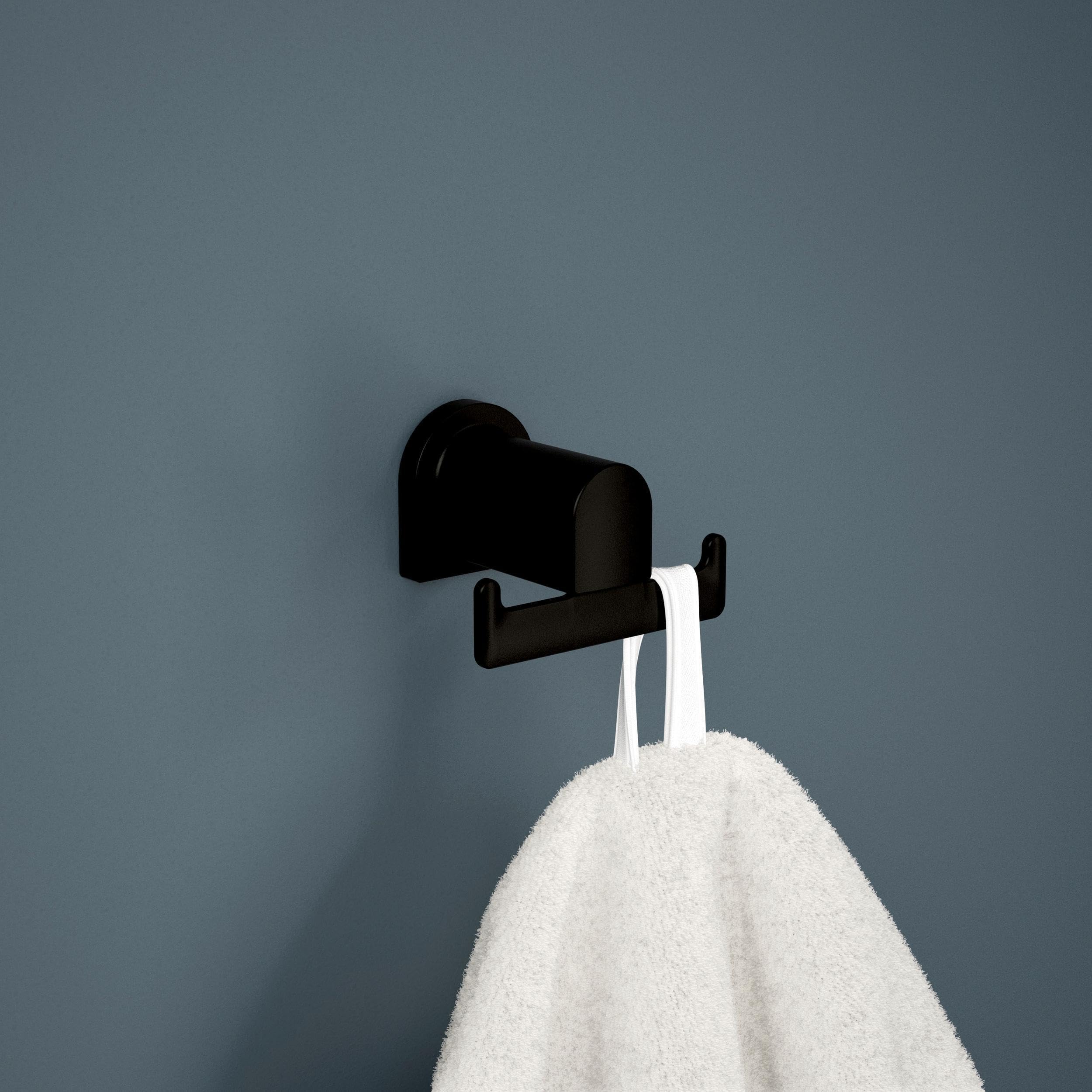 Peerless PA419-BL Xander Double Towel Hook, Matte Black