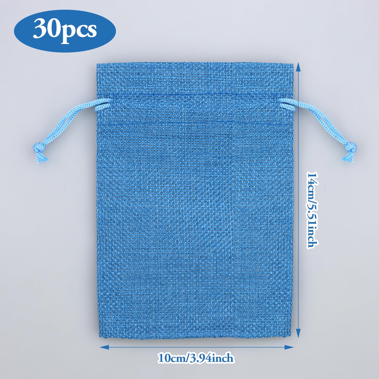 Sac de Jute Petite Taille avec Cordon x3