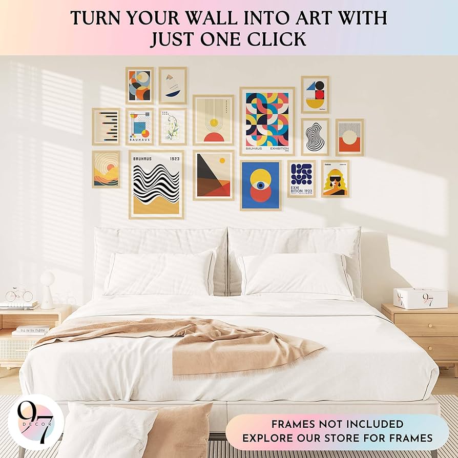 額装済/magazine cover1940/バウハウス Amazon.com: 97 Decor Large 11x14 Bauhaus Wall Art Prints