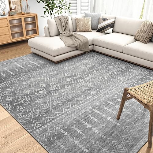 Miniatura 7 de ReaLife - Alfombra lavable a máquina para sala de estar, dormitorio, baño, cocina, entrada y oficina, acolchada de pelo bajo, resistente a las