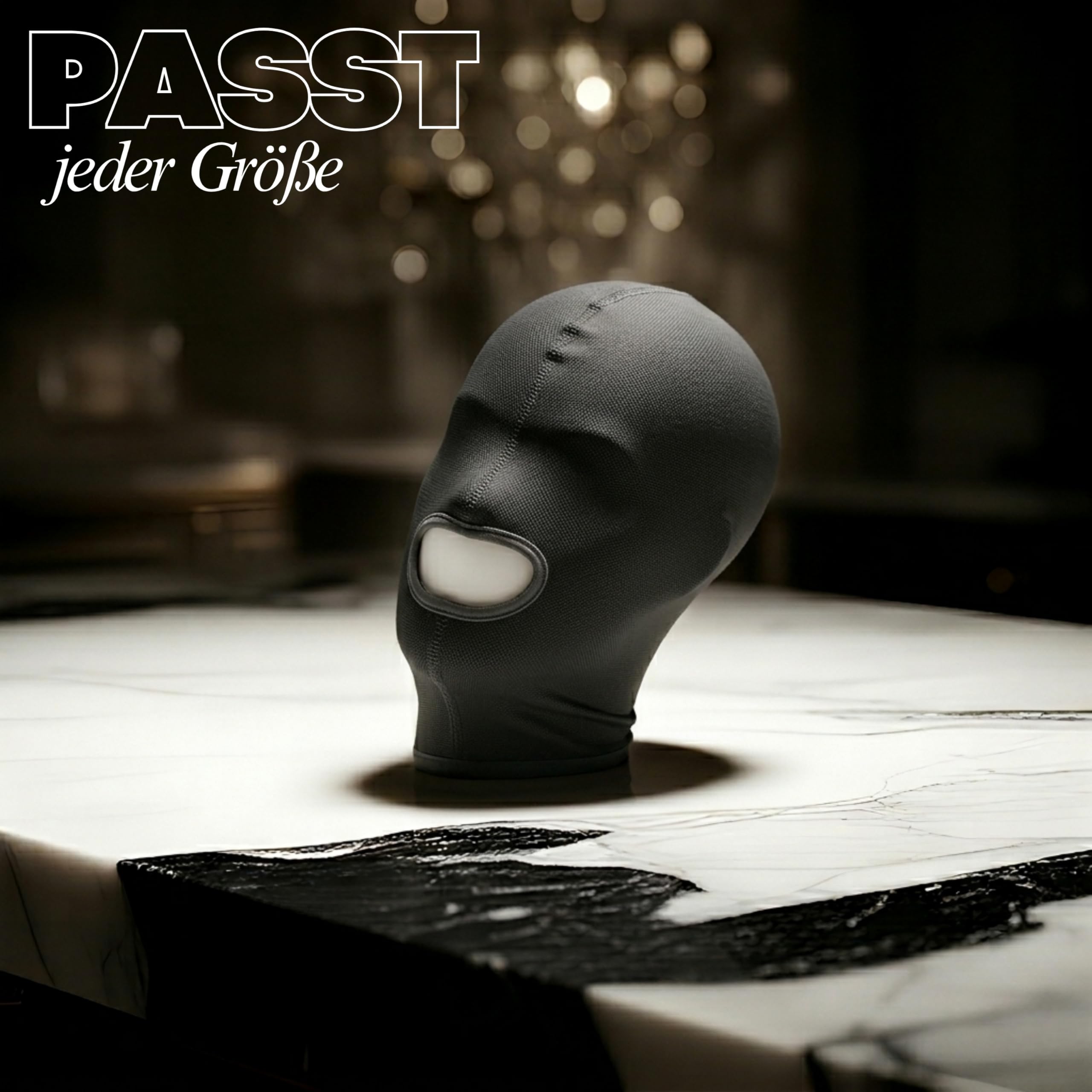 Maschera BDSM da uomo e donna per piaceri estremi Maschera per la testa di dimensioni universali per uomini, donne e coppie Maschera per bondage fetish per giocattoli sessuali schiavi B23-5