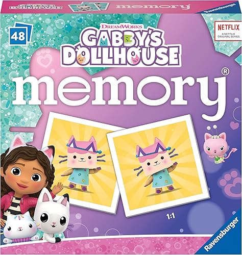 Miniatura 3 de Ravensburger Gabbys - Juguetes de casa de muñecas  Mini juego educativo de memoria para niños a partir de 3 años  Pares de fotos a juego