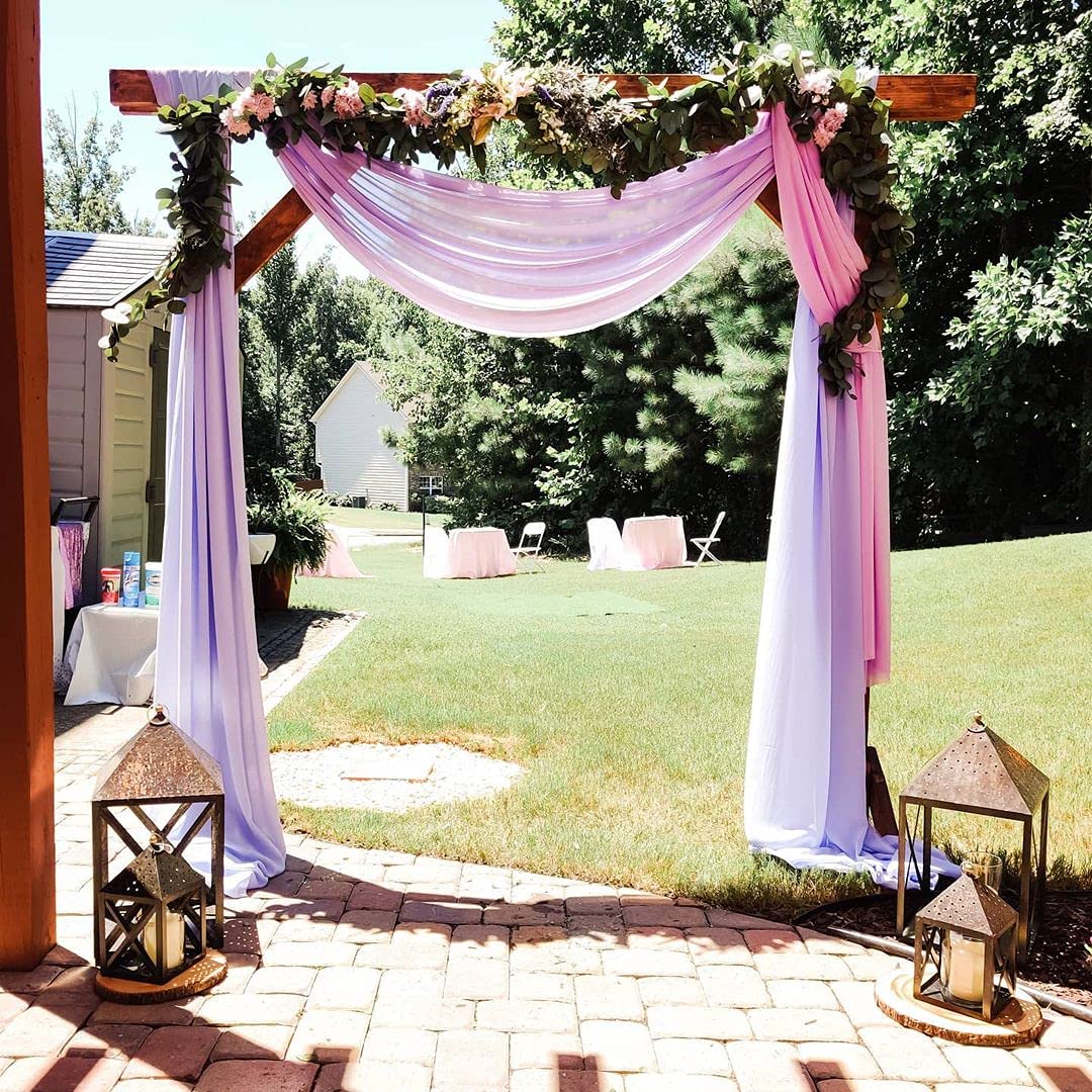 Amazon.com: 27 x120 Inches Light Purple Wedding Table Runner 5 Pieces  Chiffon Table Runner for Wedding Party Table Wedding Arch Decorations :  Home & Kitchen