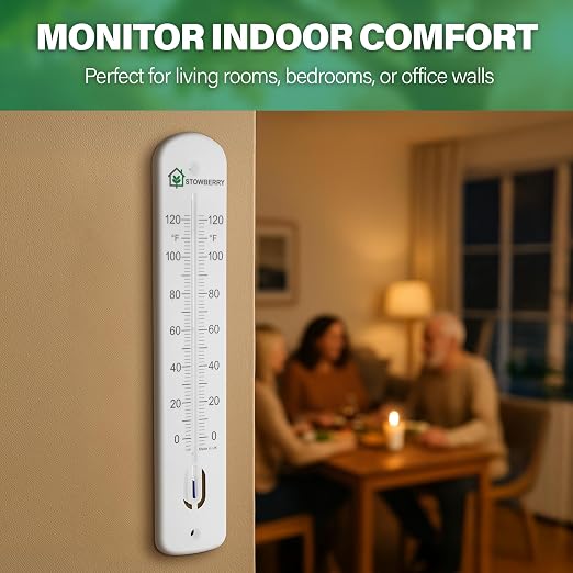 Termómetro para habitación analógico de 15 pulgadas miniatura 5