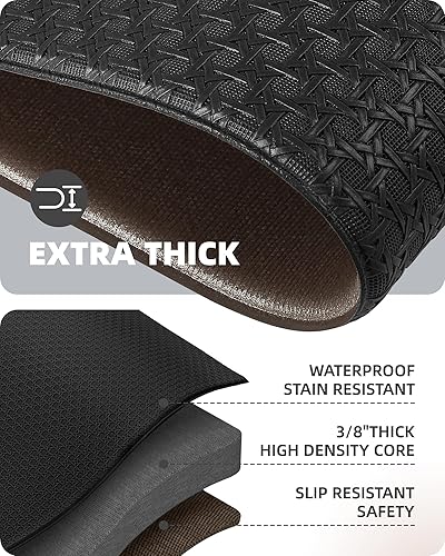 Miniatura 4 de Color&Geometry Alfombras de cocina, 2 unidades, tapetes antifatiga para suelo de cocina, antideslizante, tapete de espuma viscoelástica impermeable