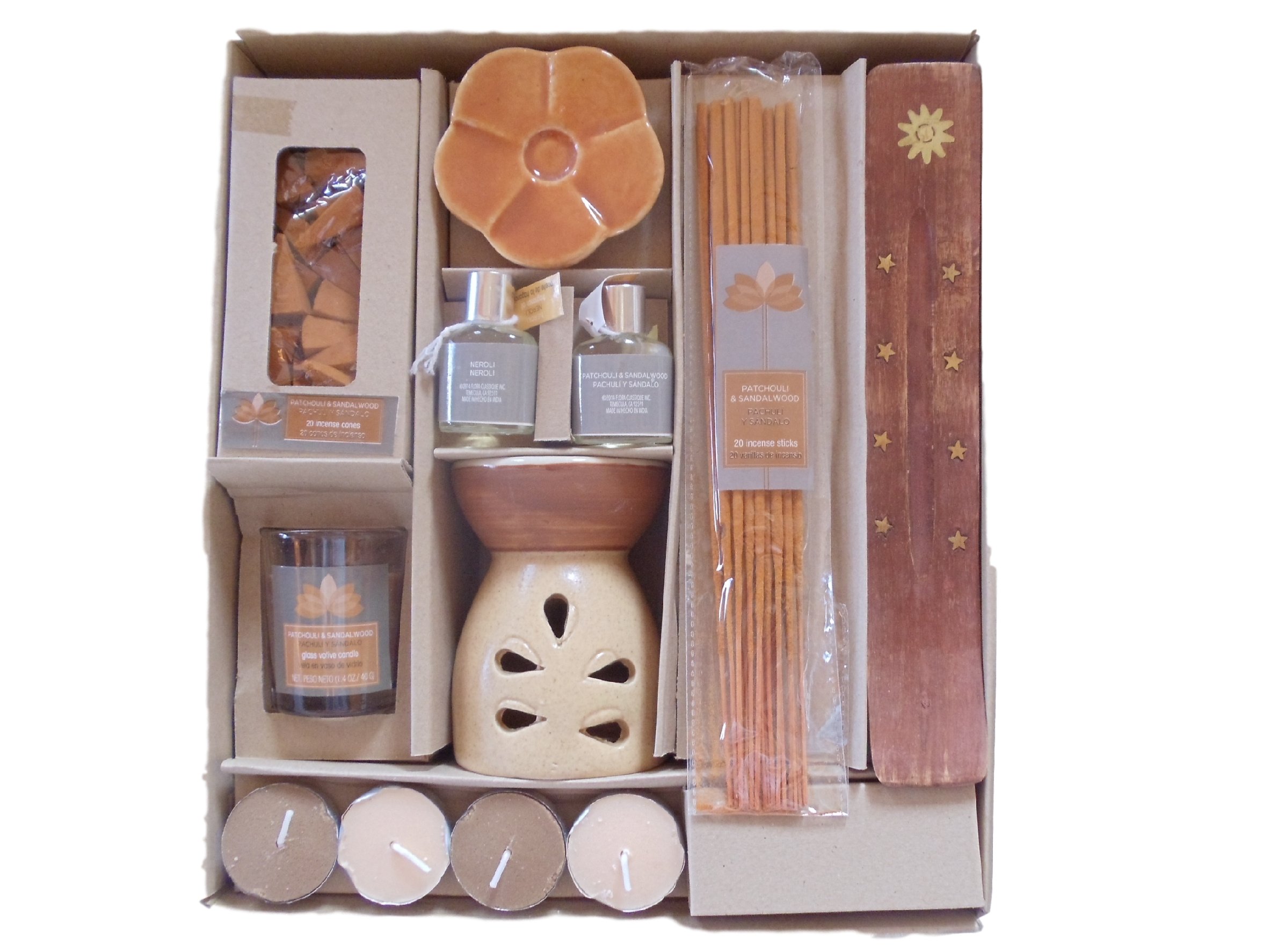 Meditation Fragrance Gift Box Pitchouli and Sandalwood