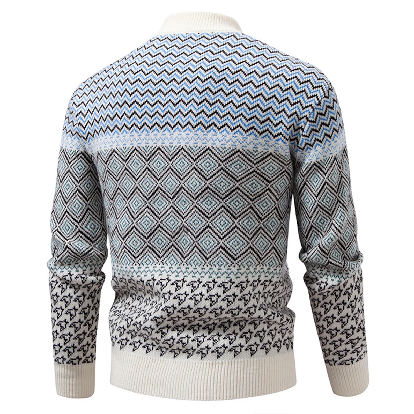 Genérico Jersey De Lana Hombre - Jerseis Hombre Suéter de Punto de Invierno Abrigo de Manga Larga Suave cálido Cuello Redondo Ropa Informal cómodo diseño térmico Top de Moda