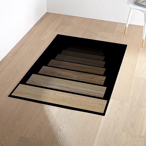 Miniatura 2 de CafePress Staiway to Darkness II - Alfombra decorativa de tela de 3 x 5 pies