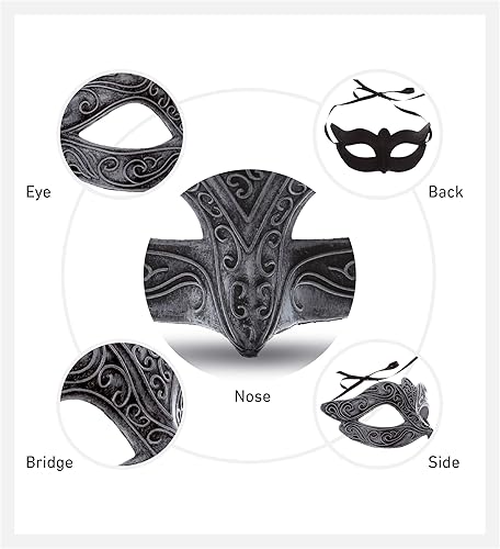 Miniatura 4 de Steampunk - Máscara veneciana metálica para mascarada