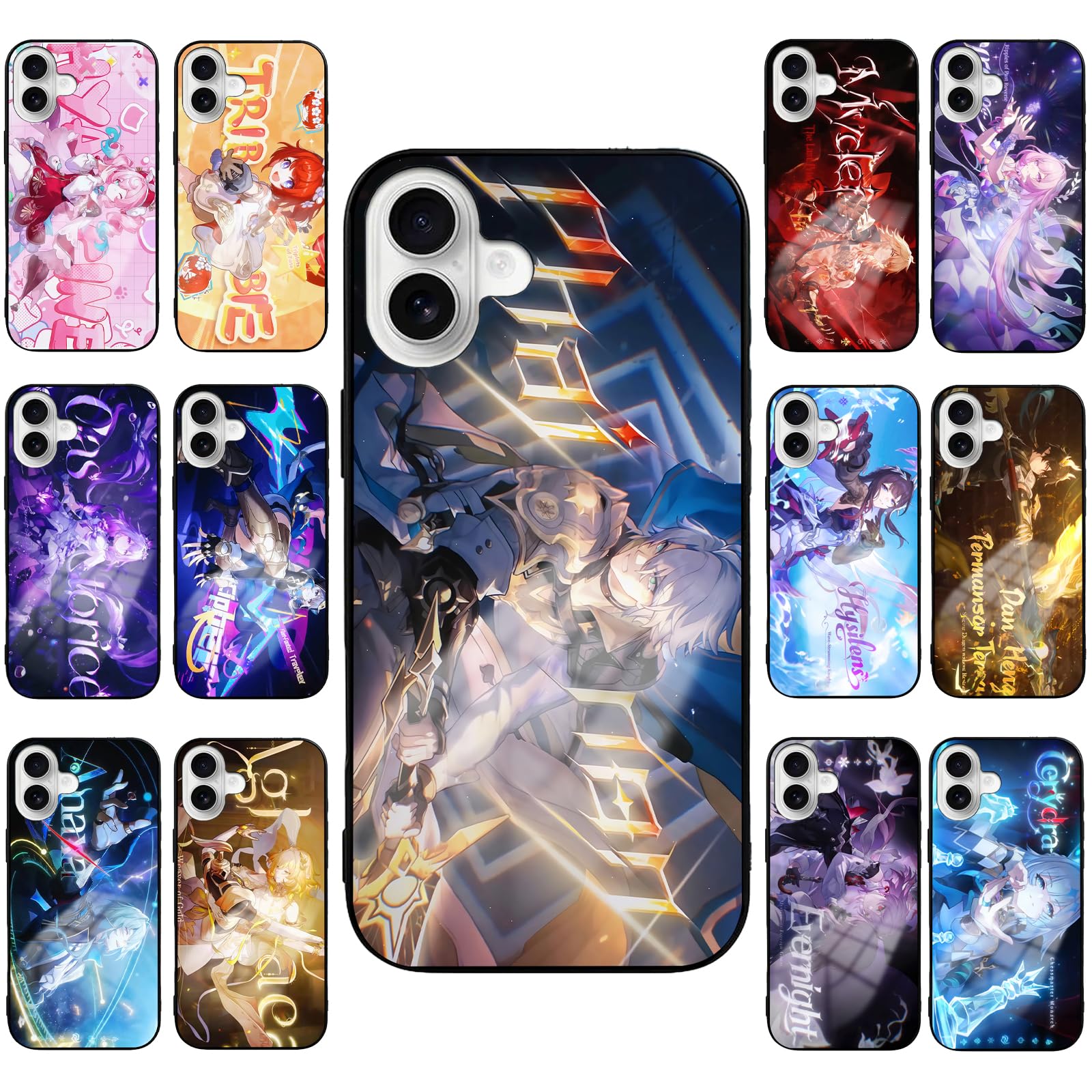 Collapse Star Rail Smartphone Case, iPhone 15 Pro Max Mobile Cover, Compatible with All Models, Finone iPhone Smartphone Cover, For 15 Pro Max, Crash: Star Rail, Stylish, Shockproof, Cute, Waterproof