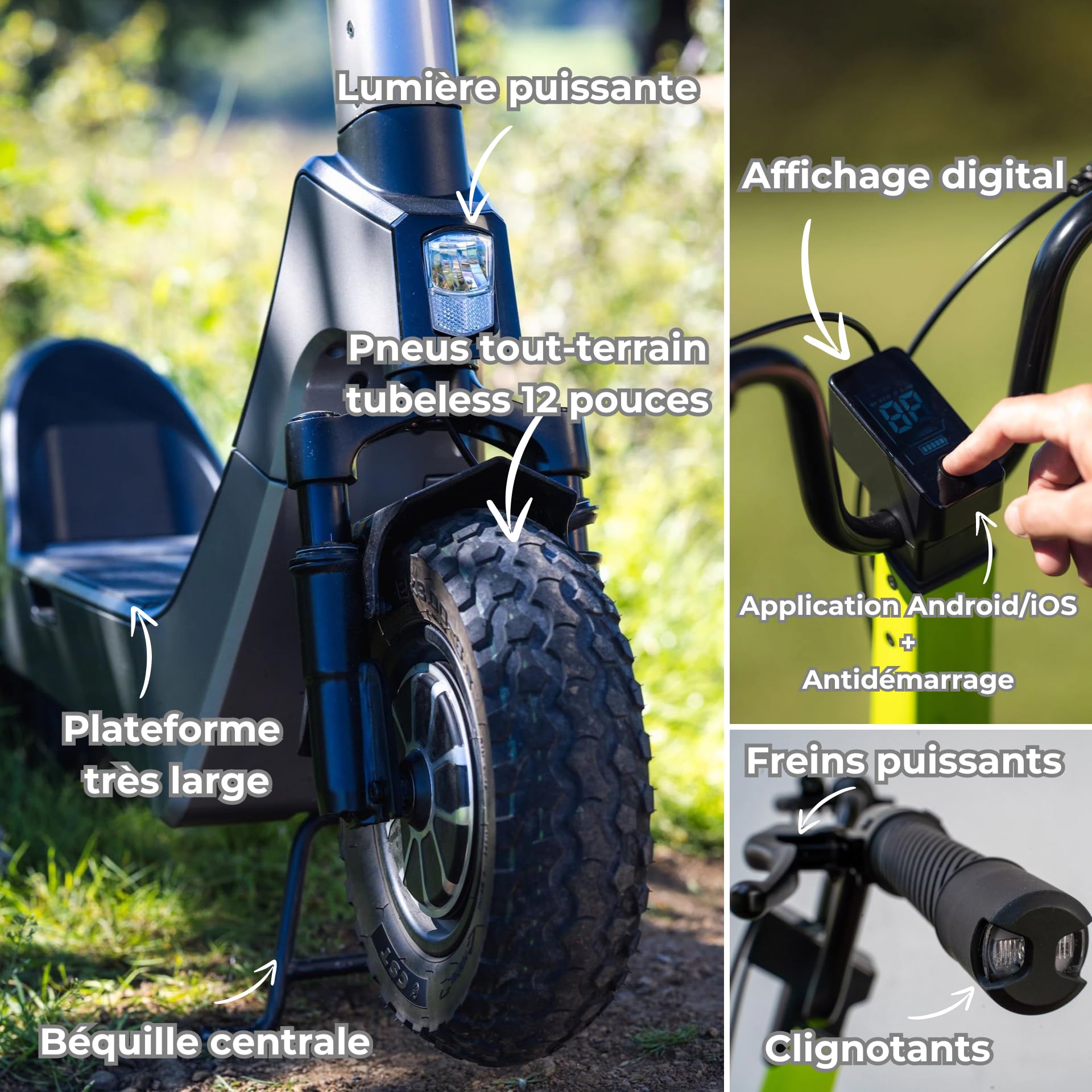 Skuter elektryczny STREETBOOSTER Pollux (zielony)
