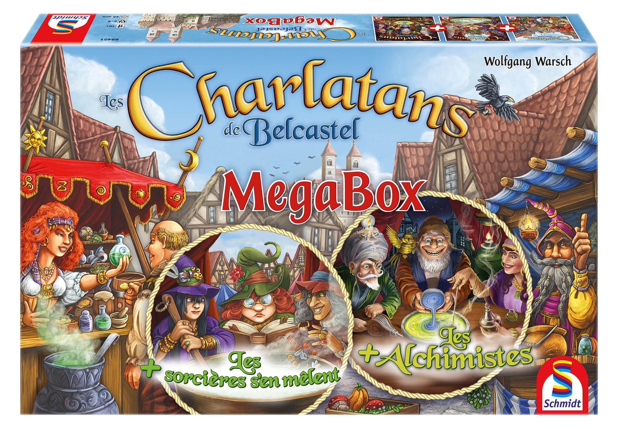 Schmidt Spiele 88401 Charlatans Megabox, Gra strategiczna