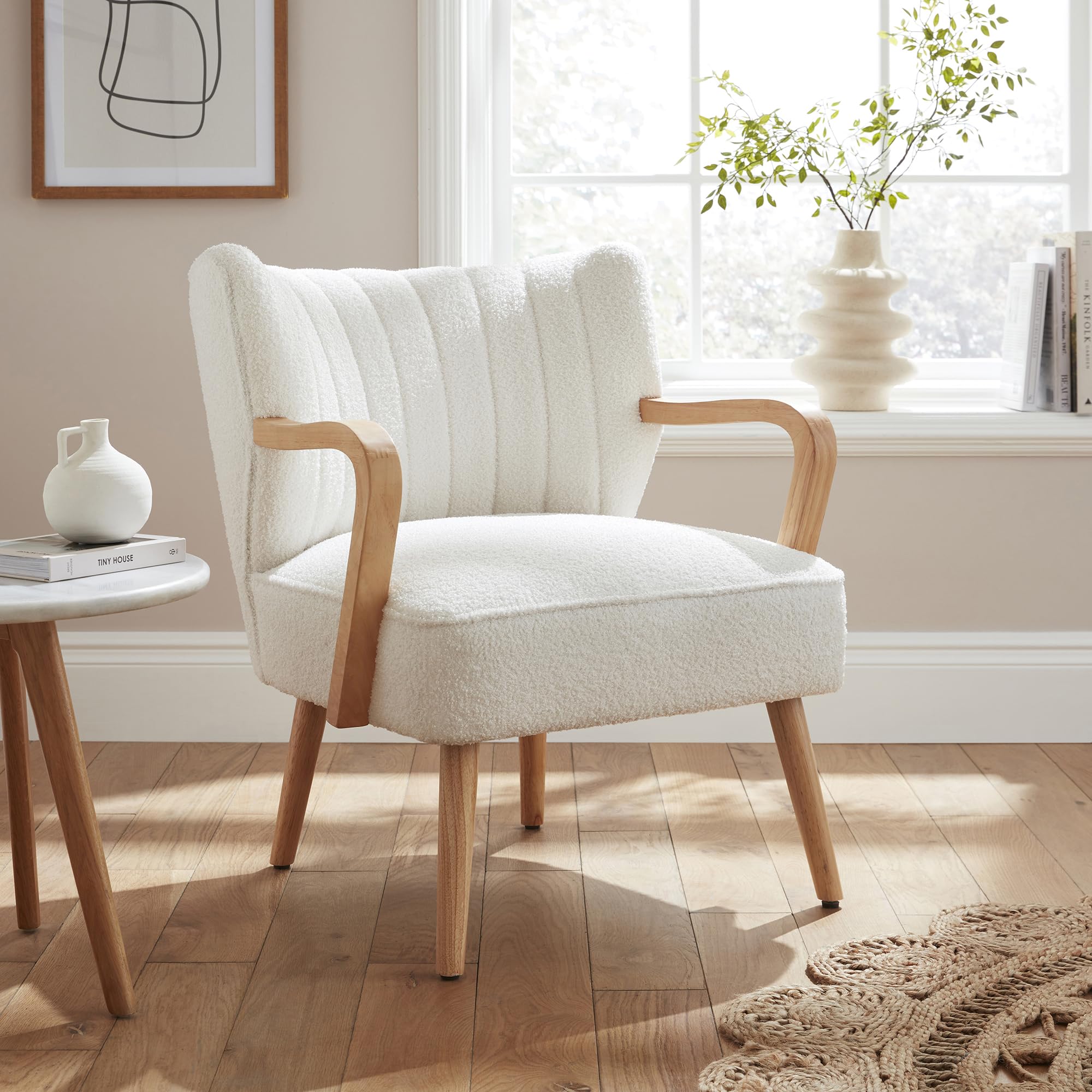 GFW Enzo Boucle Teddy Accent Chair