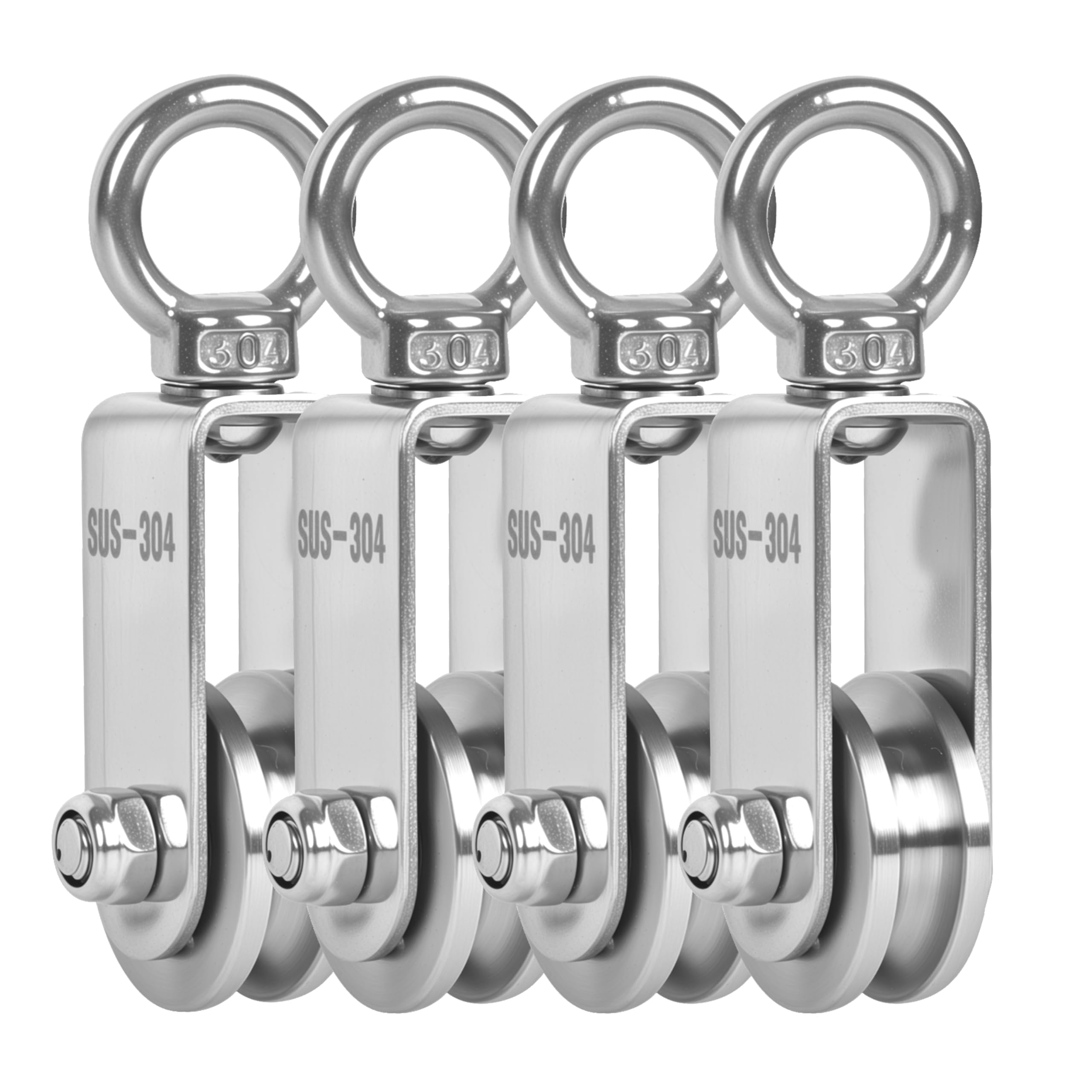 2 Pack 30mm U Groove Cable Pulley Wheel,304 Stainless Steel Swivel Pulley — Amazon image 14
