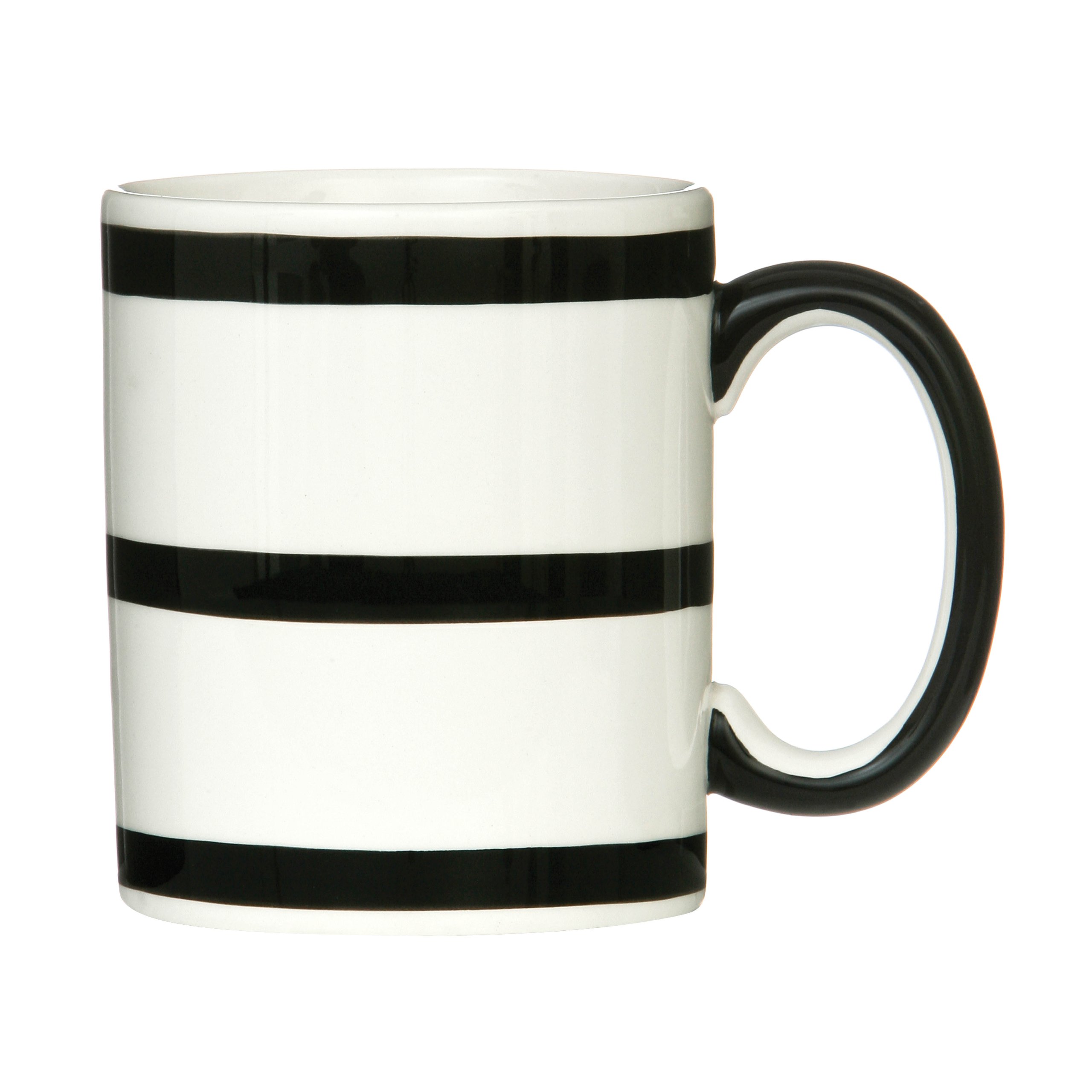 Premier Housewares Mug, 300 ml - Black Stripe