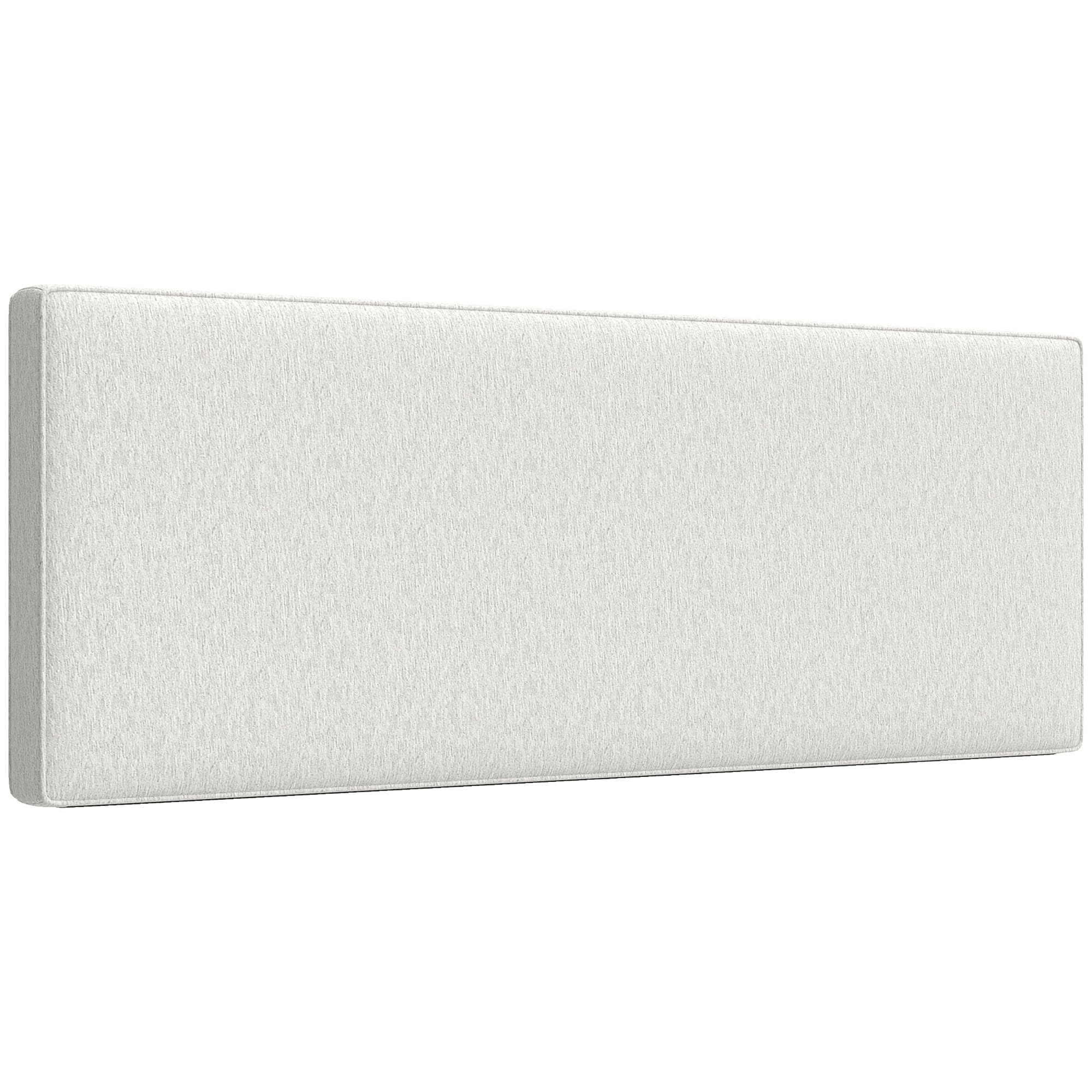 HOMCOM Tête de lit rembourrée Flottante 160x60 cm Blanc crème