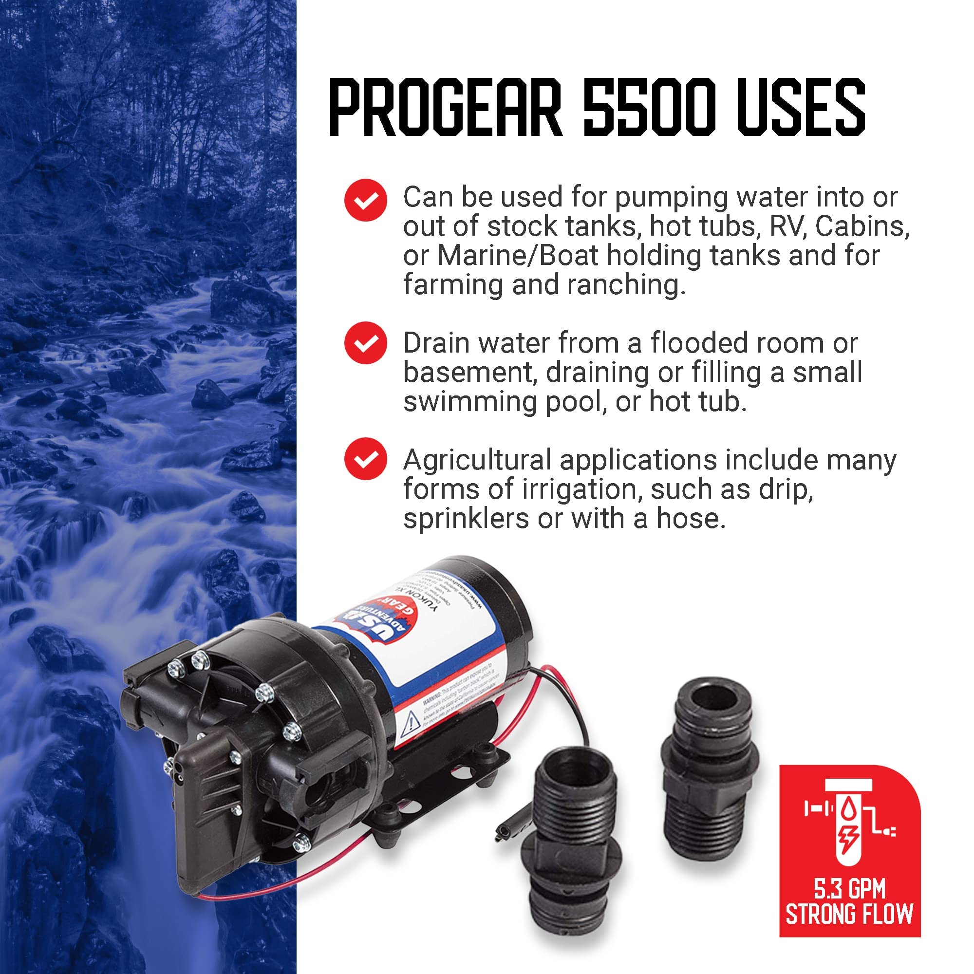 USA Adventure Gear ProGear 5500 High Performance Professional Grade