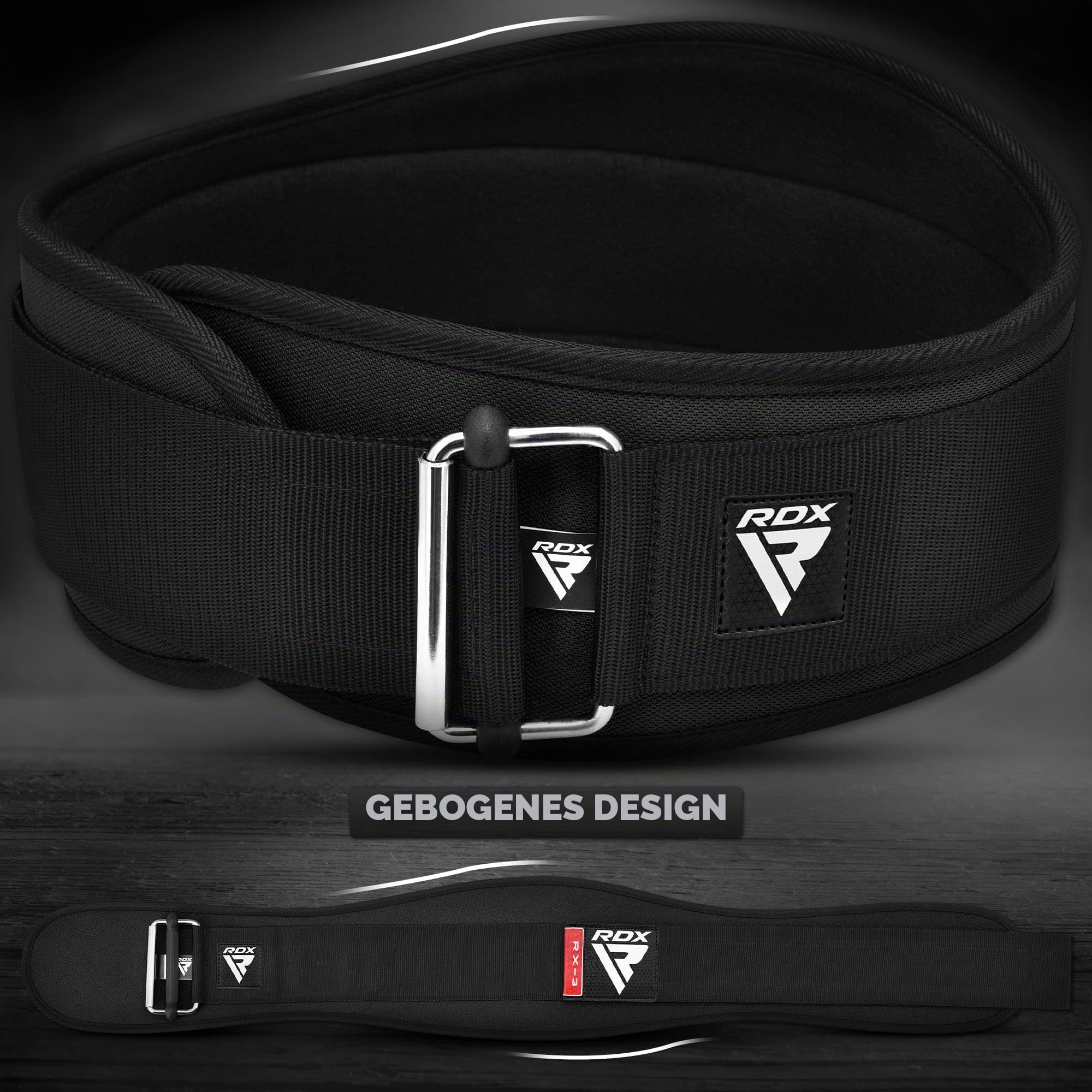RDX 6.5” Gewichthebergürtel, Auto-Lock Trainingsgürtel, Krafttraining Powerlifting Fitness Bodybuilding Gürtel, Gewichtheben Gepolstert Gym Weight Lifting Belt, Männer Damen Kreuzheben Workout
