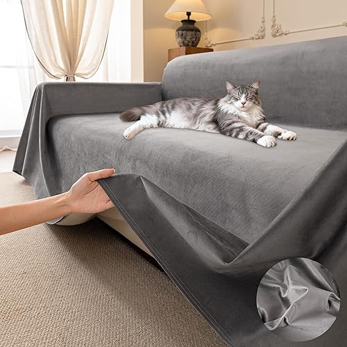 Protector de muebles contra arañazos para gatos, ultra suave, impermeable, para mantener a los gatos alejados, protectores de sofá aptos para