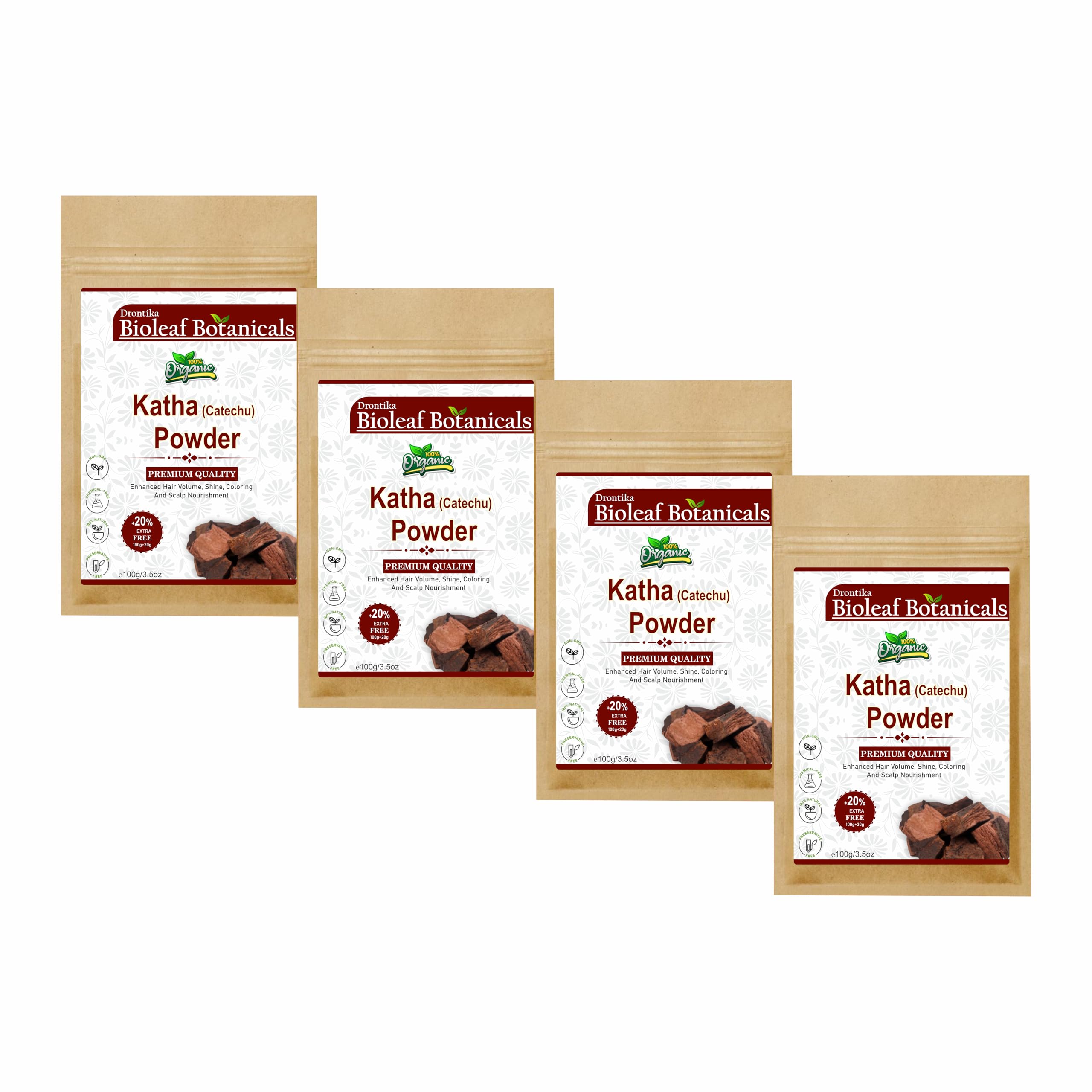 Bioleaf Botanicals Katha Powder (Acacia catechu) | 100% Pure & Natural | For Oral Care, Mouth Freshness & Ayurvedic Applications | Chemical-Free, Edible Grade – 400g-picture-33