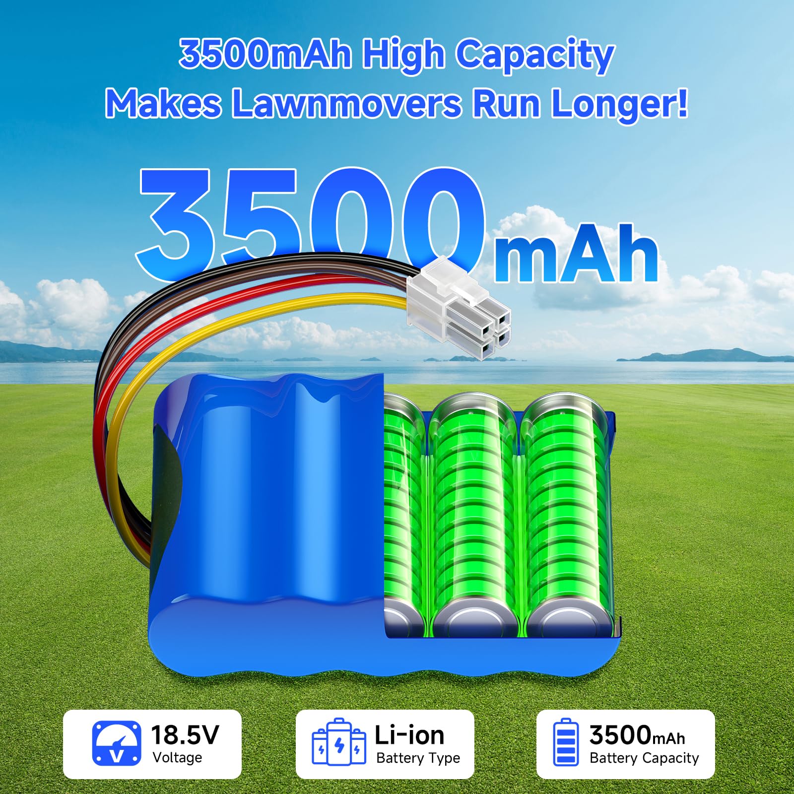 Vhbw Wechselakku Vhbw Akku Set Für Husqvarna Automower 315X - 2x 2600mAh 18,5V Li-Ion Rasenmäher Akkus 2600mAh Li-Ion