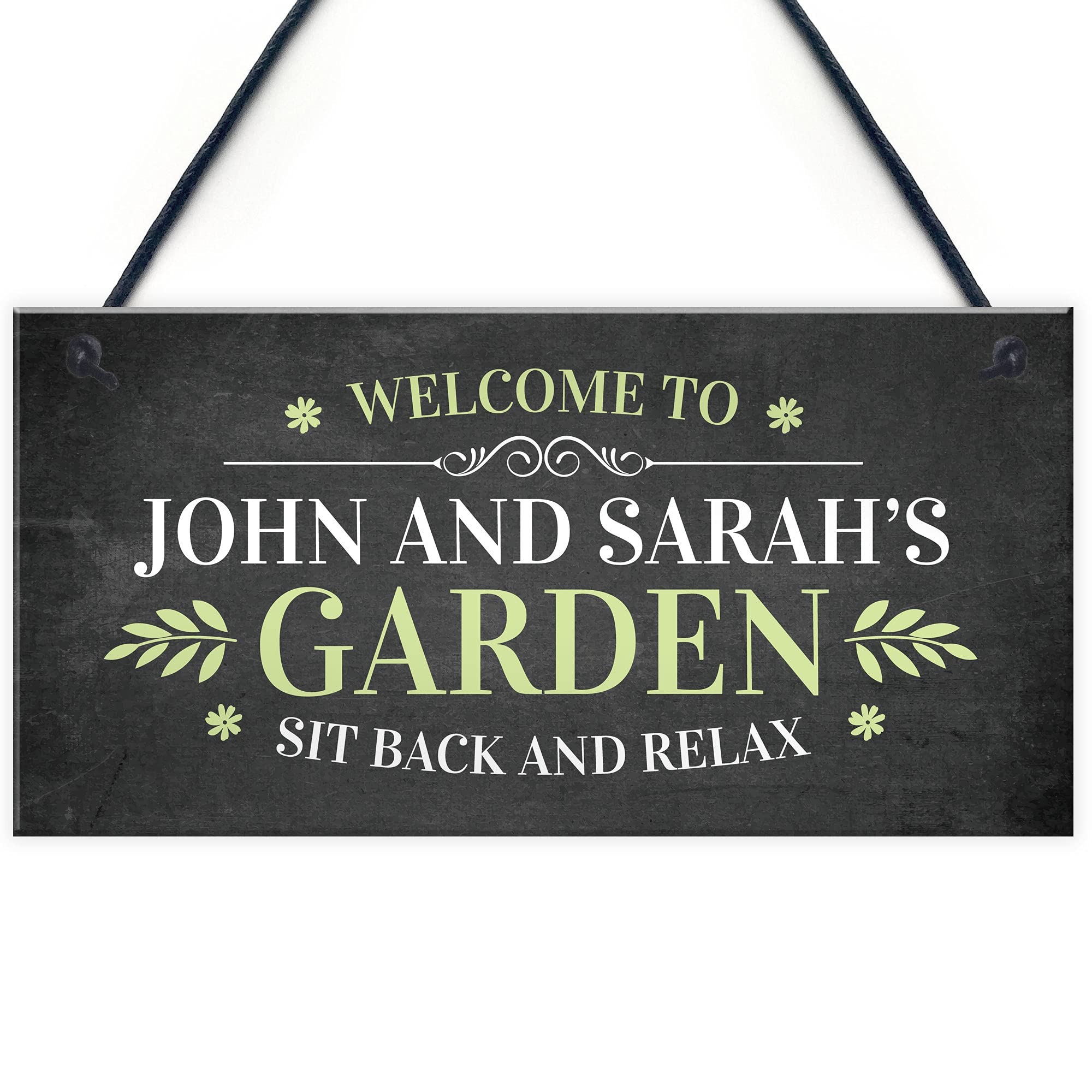 Red Ocean Personalised Welcome Garden Signs Home Decor Sign For Garden Shed Plaques