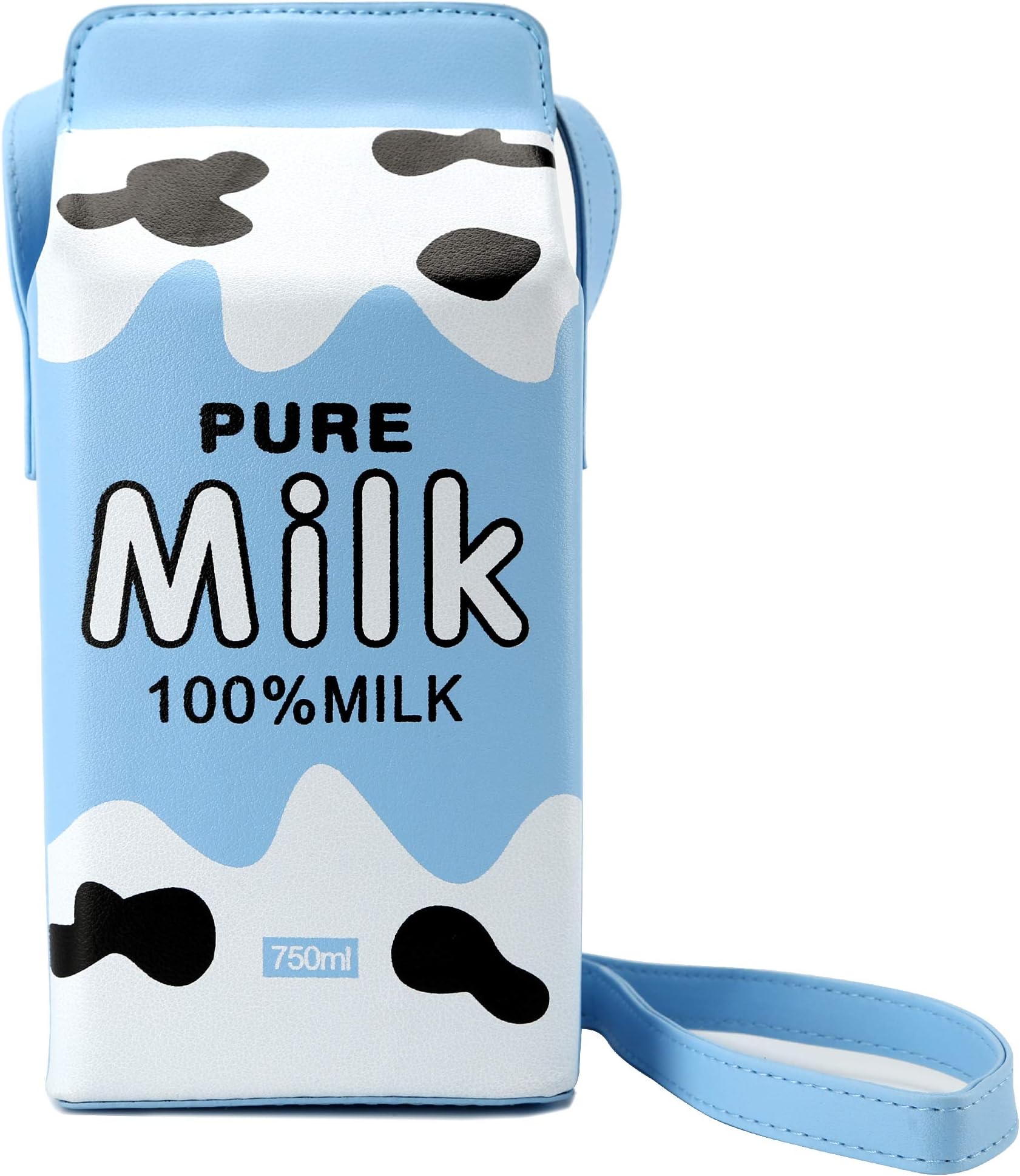 Pure Milk Box CrossBody Purse Bag,PU Phone Shoulder Wallet for Women Girl