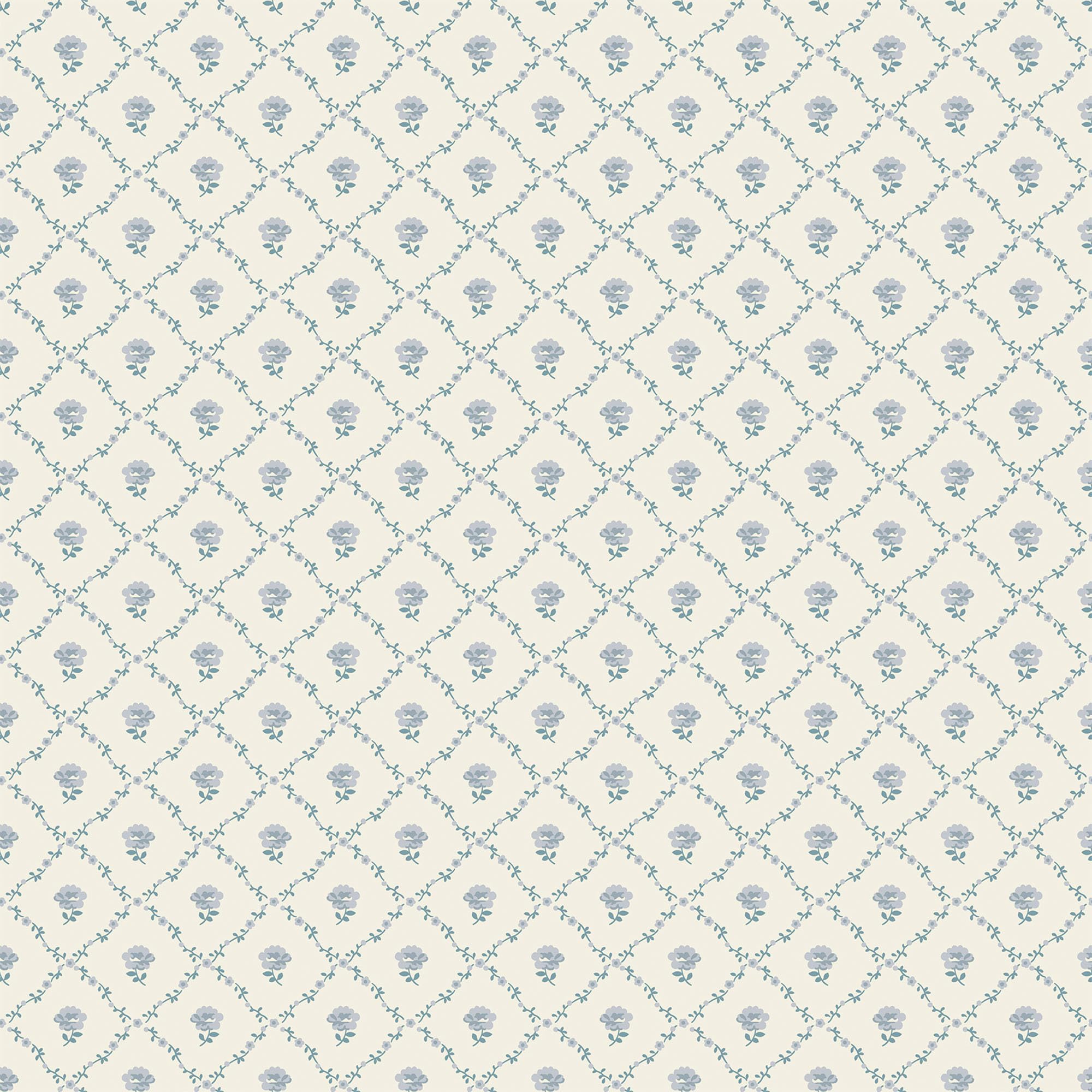 Papier peint chic Laura Ashley Kate bleu marine au fini mat premium