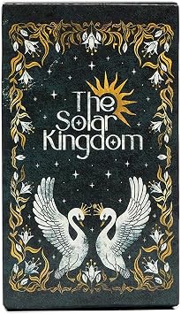 Tarot-Orakelkartendeck 78 Karten Solar Kingdom Tarot-Set Lebendige Bilder psychologisches Orakeldeck für aufschlussreiche Lesungen zukünftige und vergangene Ereignisse perfekt für Anfänger und