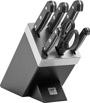 Zwilling Gourmet 1002453 Self-Sharpening Knife Block 7 Pieces Black - Best Deal Finder