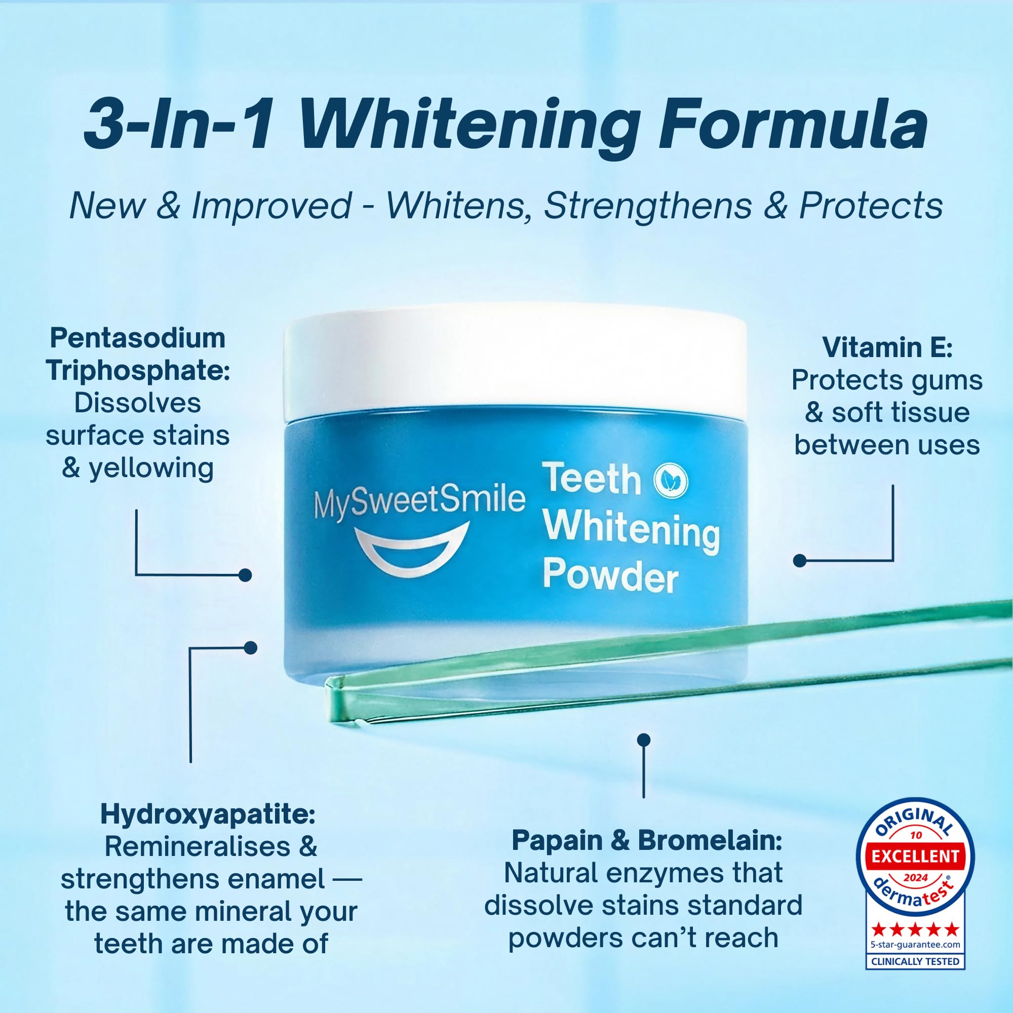 MySweetSmile Teeth Whitening Powder - 6 Month Supply -3