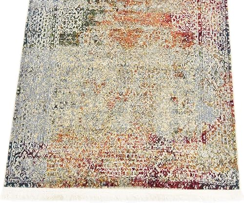 Miniatura 9 de Unique Loom Baracoa Collection - Alfombra de área Marimelena (2 pies 7 pulgadas x 10 pies, color multicolor)