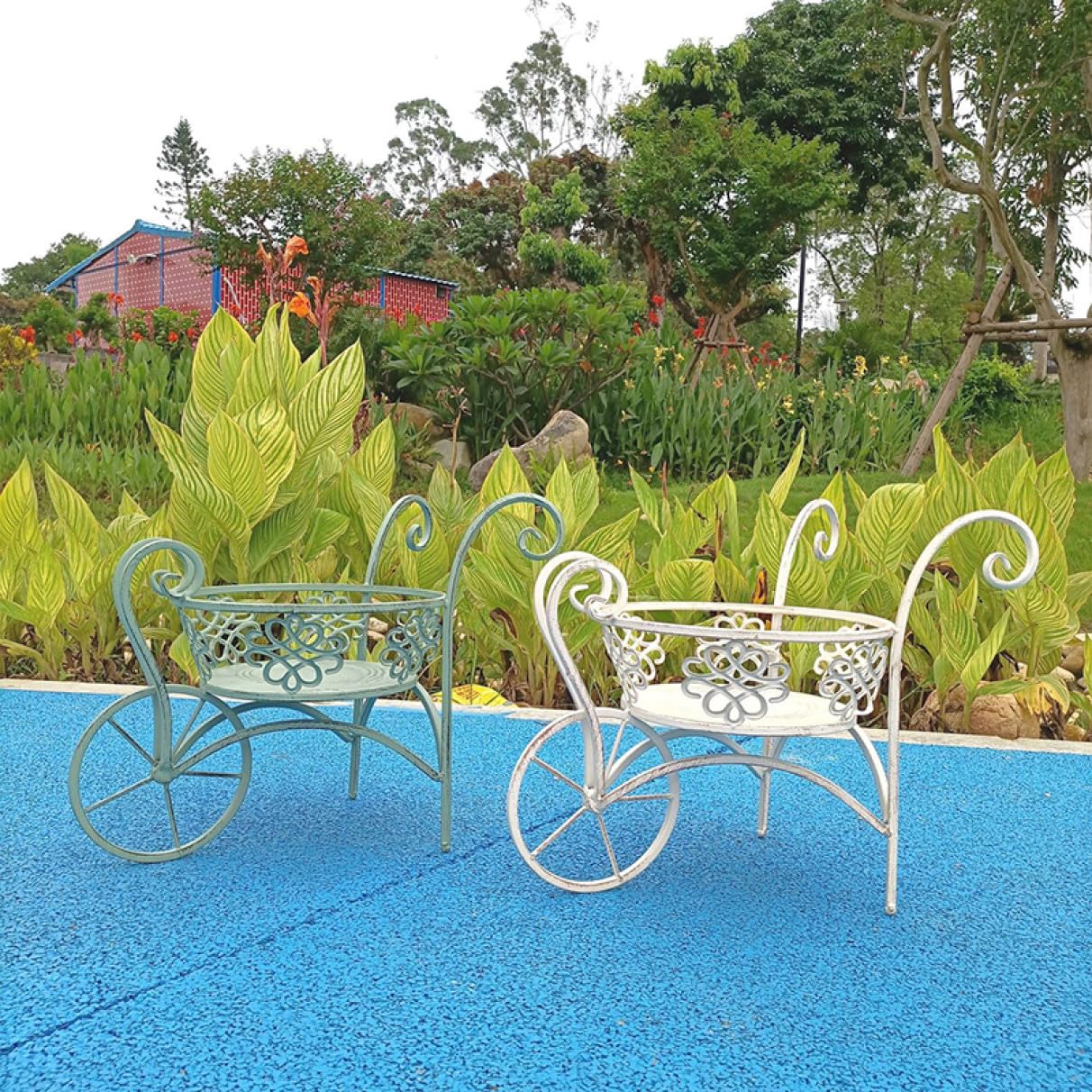 Amazon.co.jp: フラワースタンド おしゃれ アイアン ホワイト 45*29