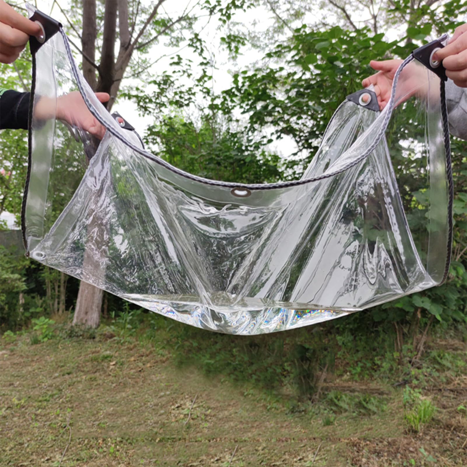 Heavy Duty Waterproof Tarps 16x16 Ft – 160 G/m² PE Tarpaulin With Reinforced Grommets For Roof, Camping, Pool, Boat, Outdoor Protection - View #12