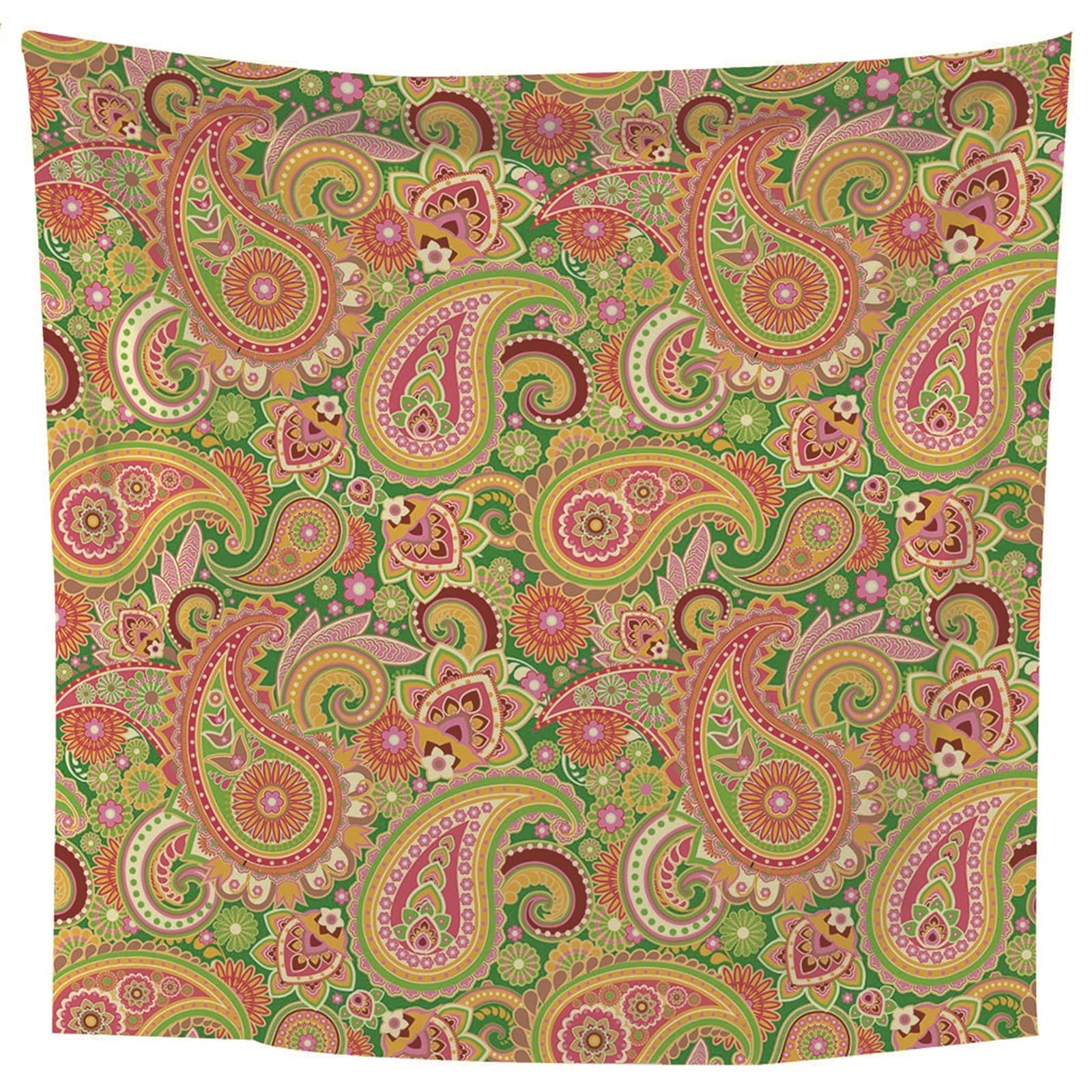 Aeici Arazzo da parete in tessuto, arazzo da soffitto con fiori etnici, 240 x 220 cm