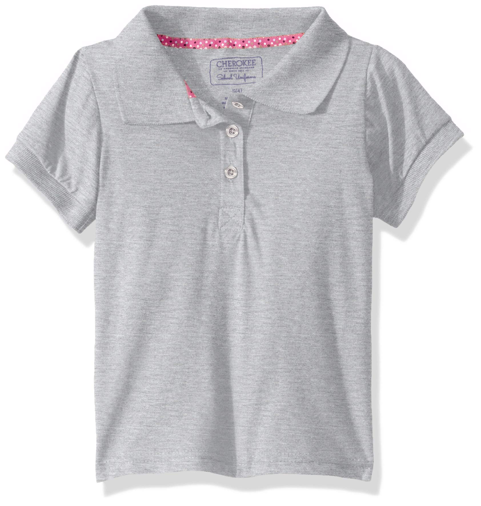Cherokee Girls' Essential Jersey Top with Rib Collar and Cuffs