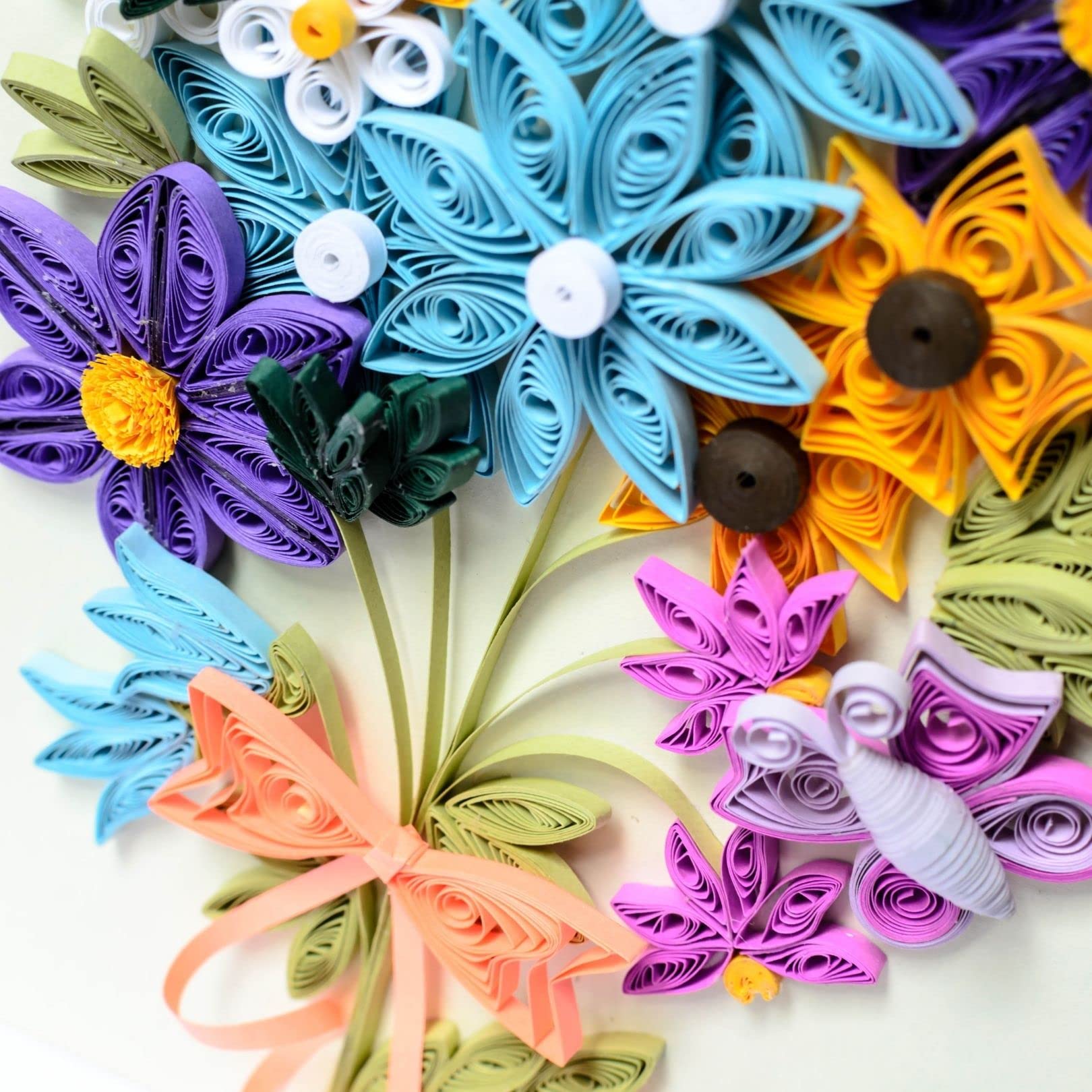 Asian Hobby Crafts Quilling Paper Strips for Art & Crafts,Jewellery Making,Paper Crafts and Create Your Ideas into Beautiful Art, Pack of 1000 Strips, Multicolor (Size : 10mm Width, 100 Each Colors) 1