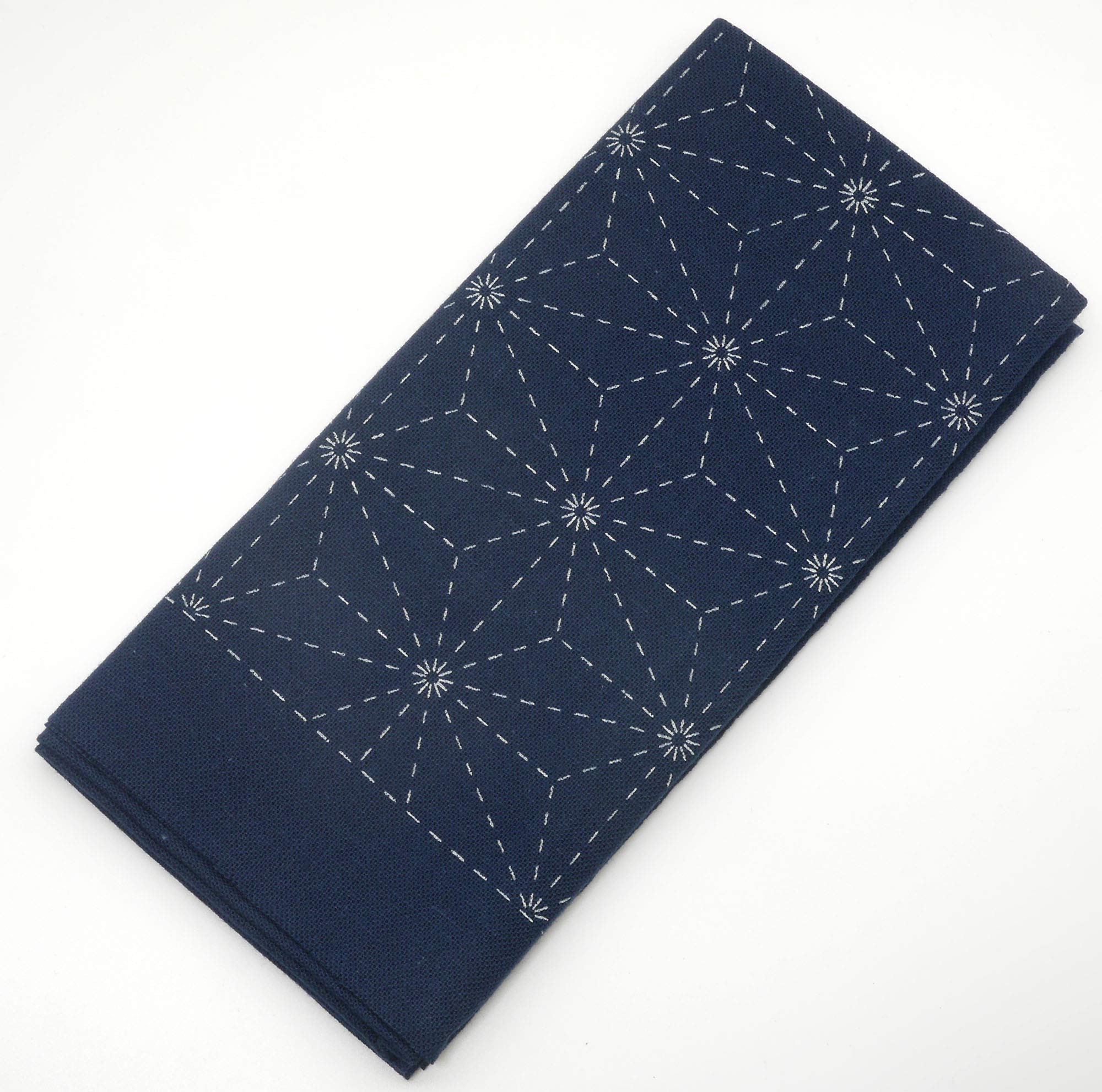 DARUMA Sashiko Sampler Original Cloth Navy Color (Hemp Leaf)