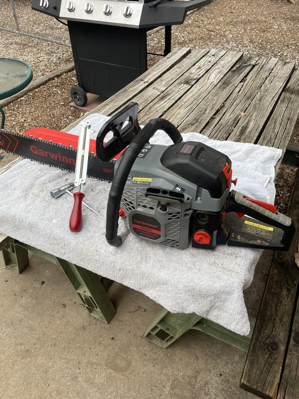 33/mo Finance Gas Chainsaw 20 Inch 62CC Chainsaws Gas Powered 3.4HP