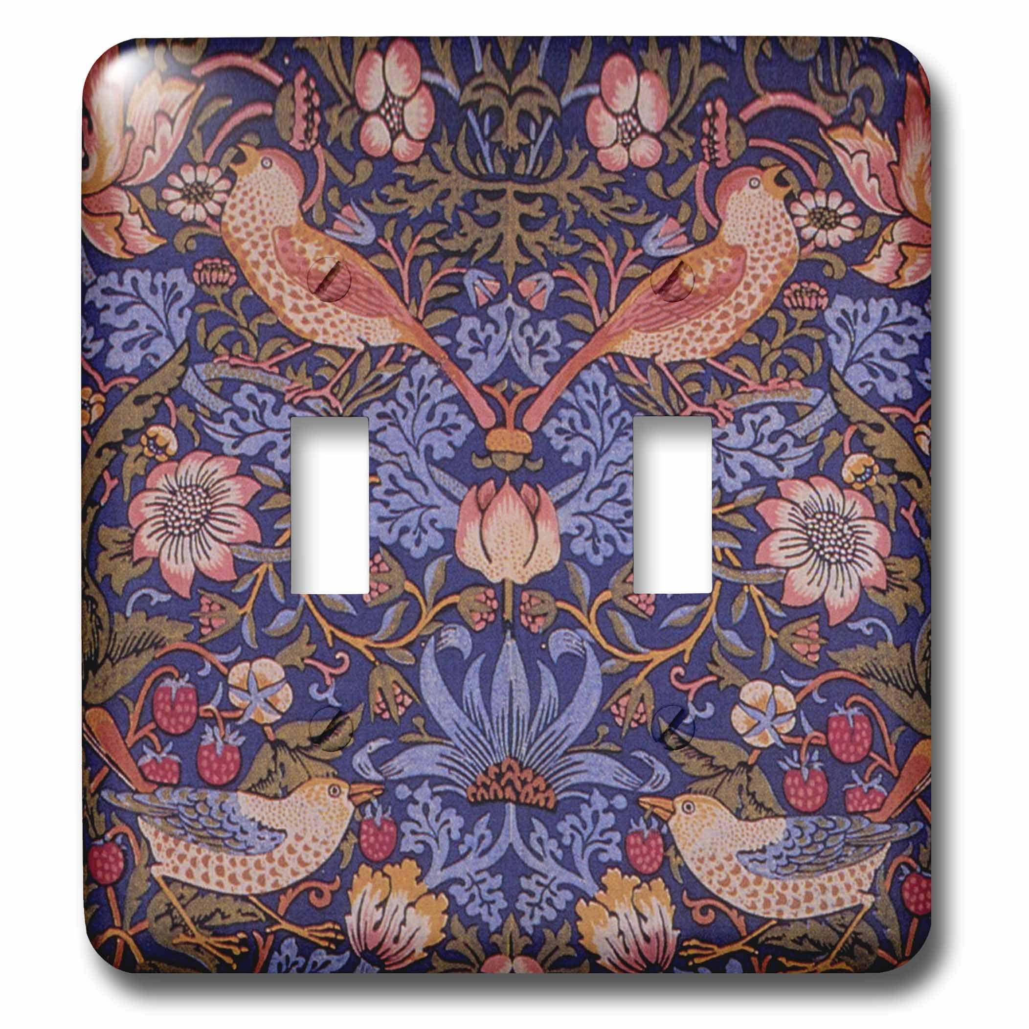 William Morris Strawberry Thief interrupteur poésie nature oiseaux maison
