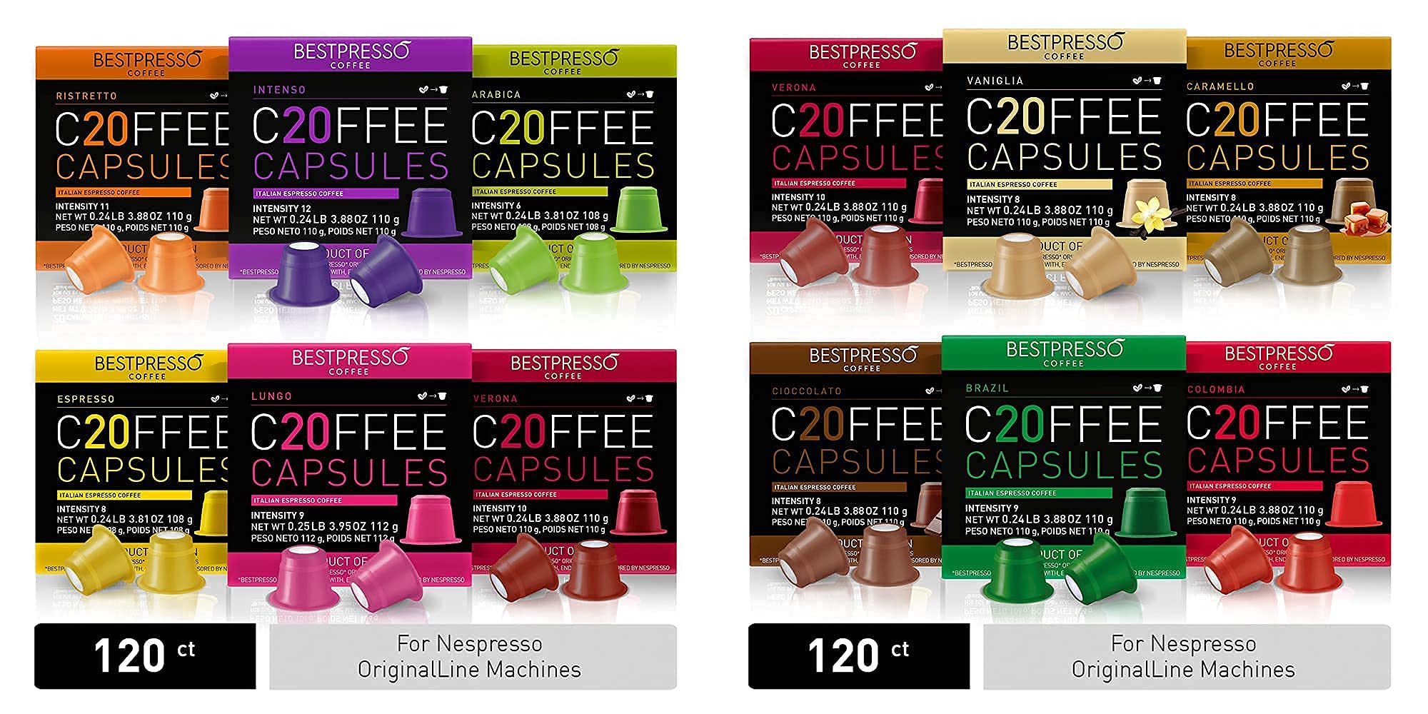 Buy Bestpresso Coffee for Nespresso Original Bundle Flavored and non