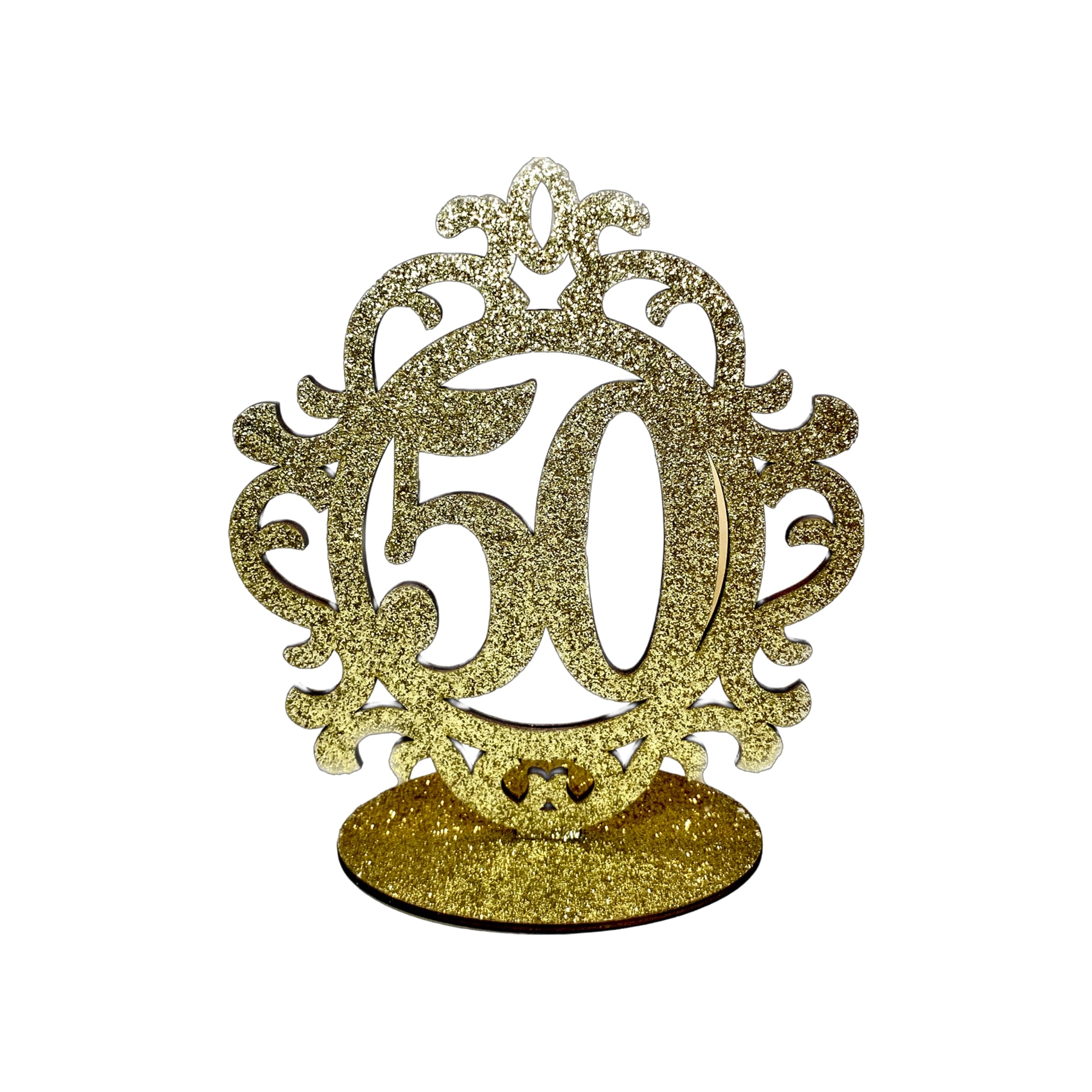Wanna Party 50th Birthday Decorations for Men and Women,50th Anniversary Decorations,Gold Glitter 50th Birthday Centerpieces for Table Decorations,Number 50 Table Topper Decor