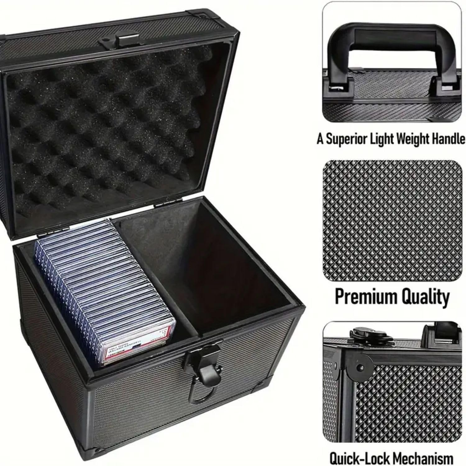 Scatola Portaoggetti Assortita per 44 X Trading Card Slabs - Top Loader Card Brick Case per Carte Sportive e Sleeved