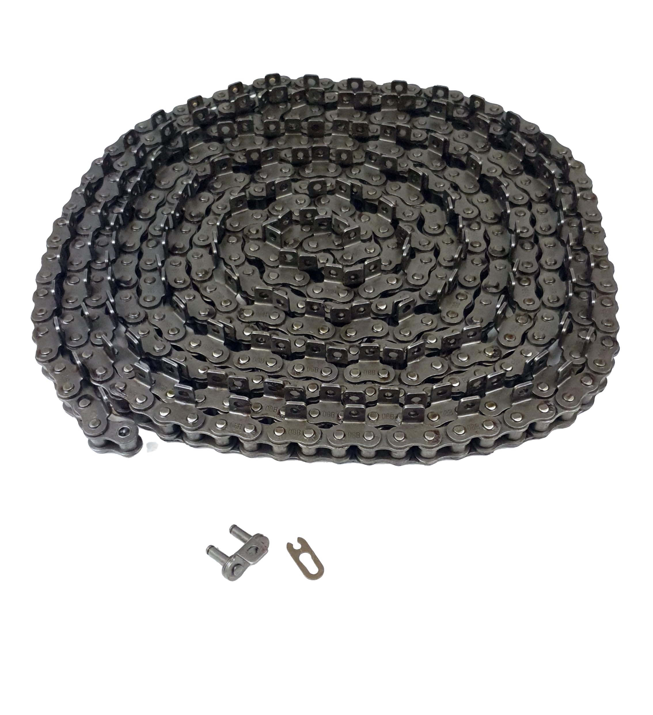 Cadena de 16B-1 (1 pulgada) con conector A1, cadena de transporte, para transportadores, industrial, maquinaria industrial
