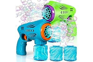 TOY Life 2 Pack Bubble Guns for Kids That Shoot Unlimited Bubbles Quickly