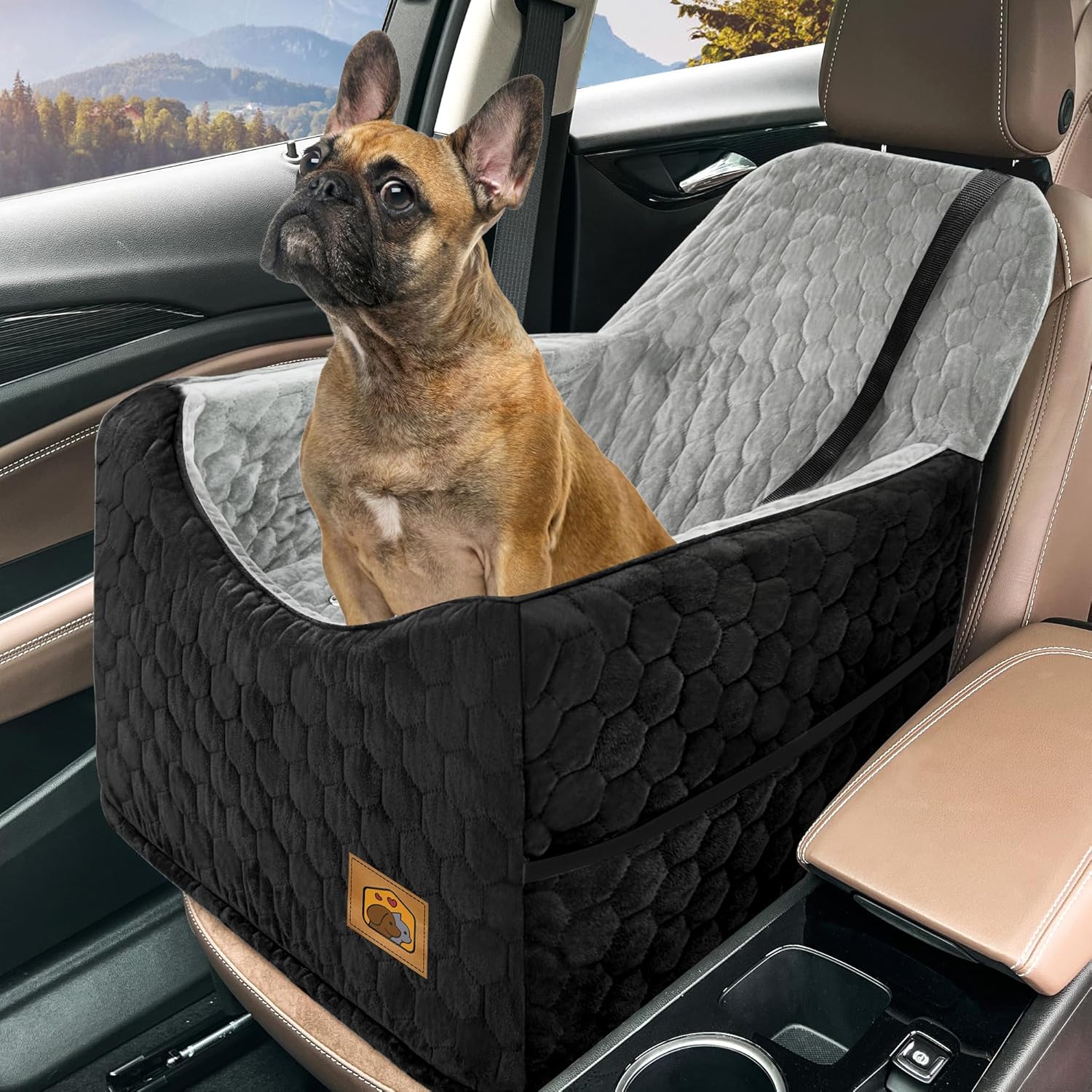 Memory Foam Dog Car Seat for Small/Medium Dogs – Washable & Safe Memory Foam Dog Car Seat for Small/Medium Dogs – Washable & Safe