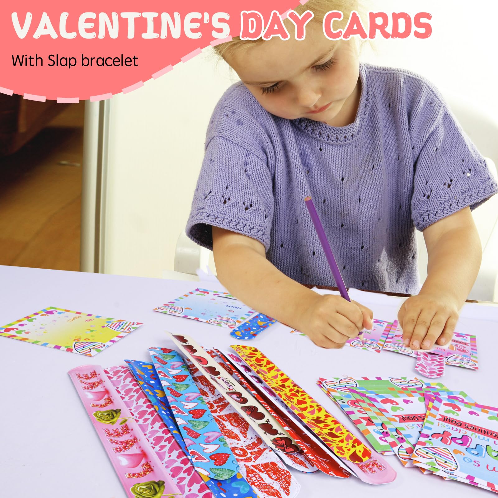 24 Pack Valentines Day Gifts Cards With Squeeze Balls Fidget Toys Bulk...