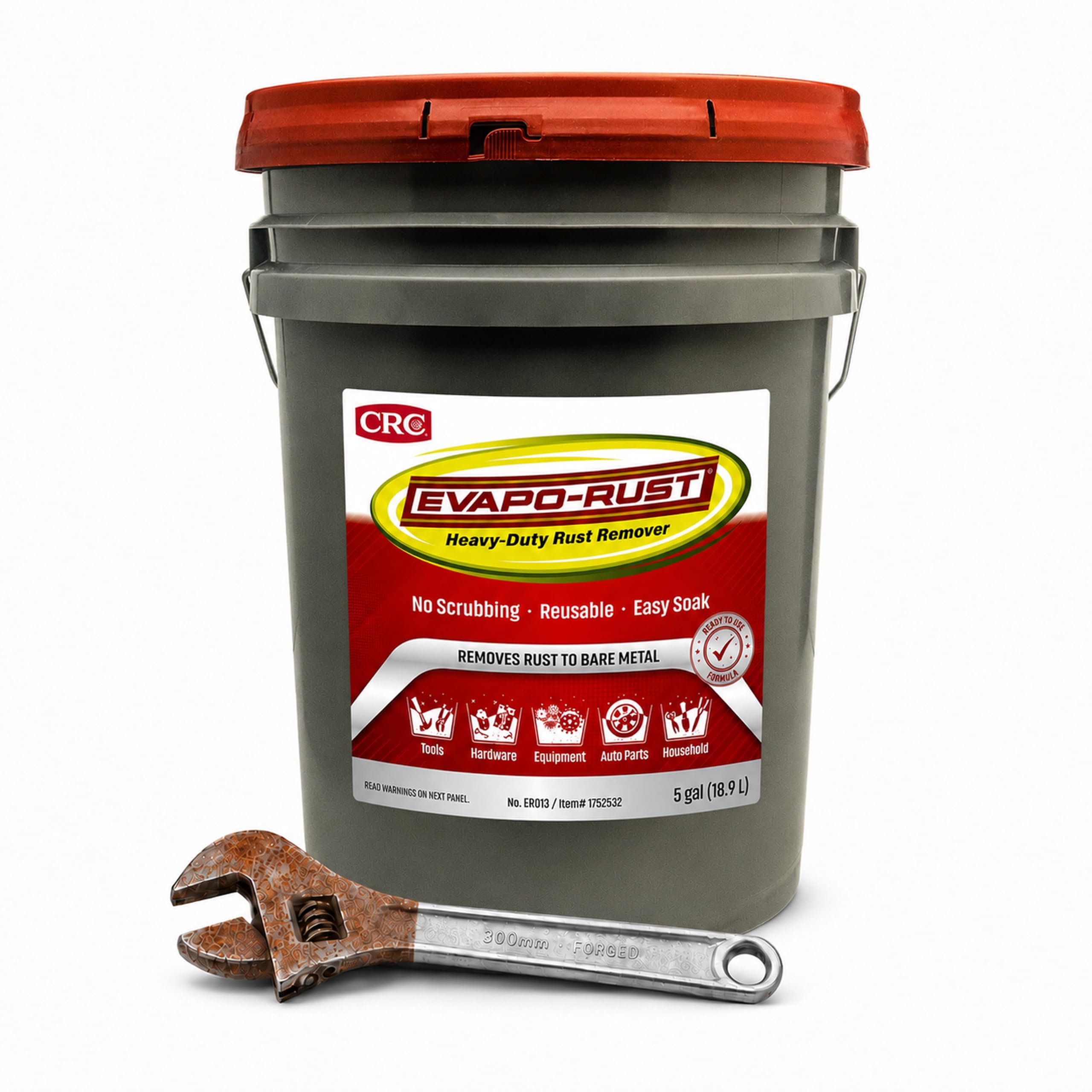 Evapo-Rust CRC Heavy Duty Rust Remover for Metal and Tools - 5 Gallon
